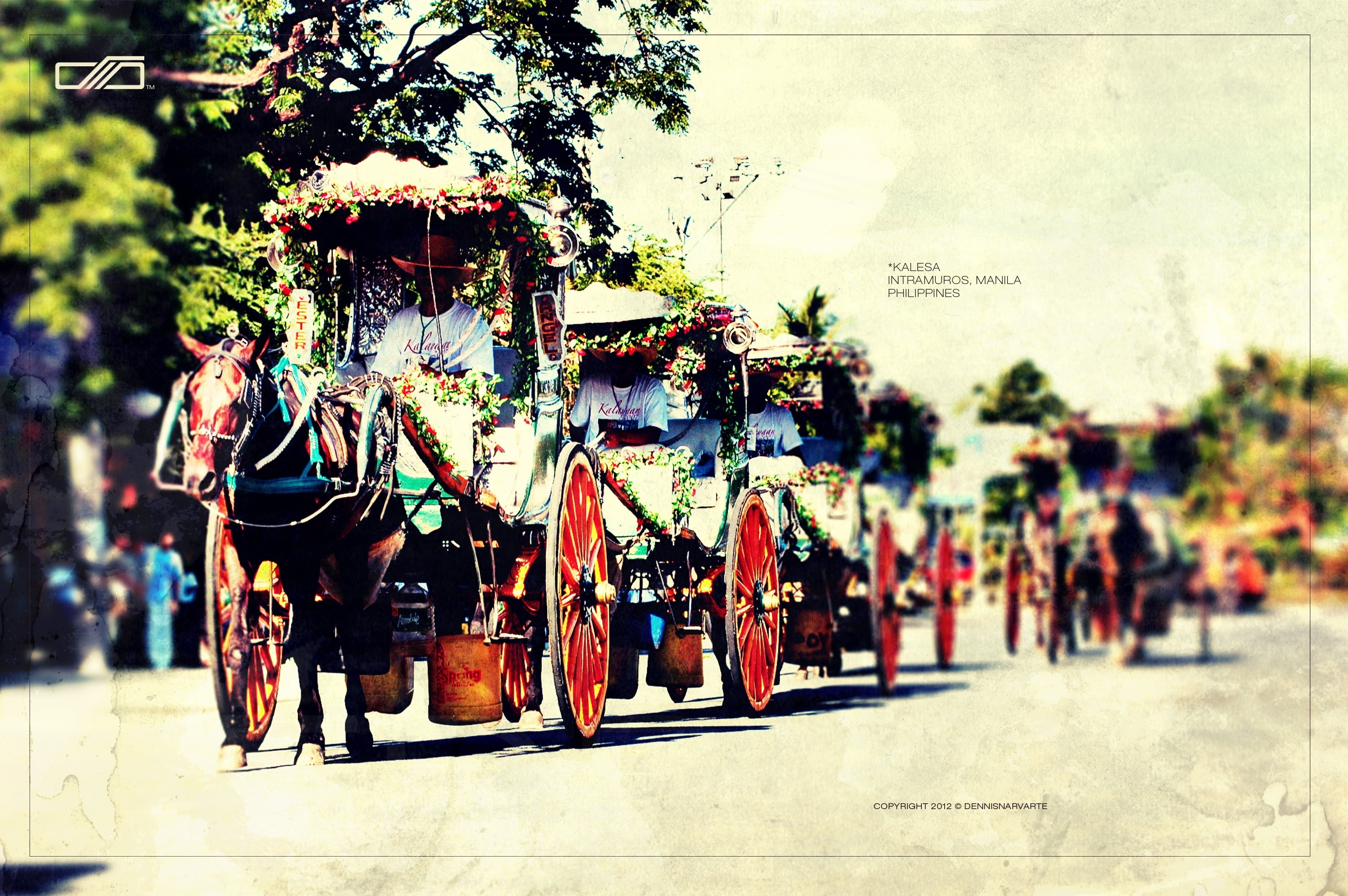 horses, x, 2K, philippines, dndesign, manila, art, intramuros, animals, hd, HD Wallpaper