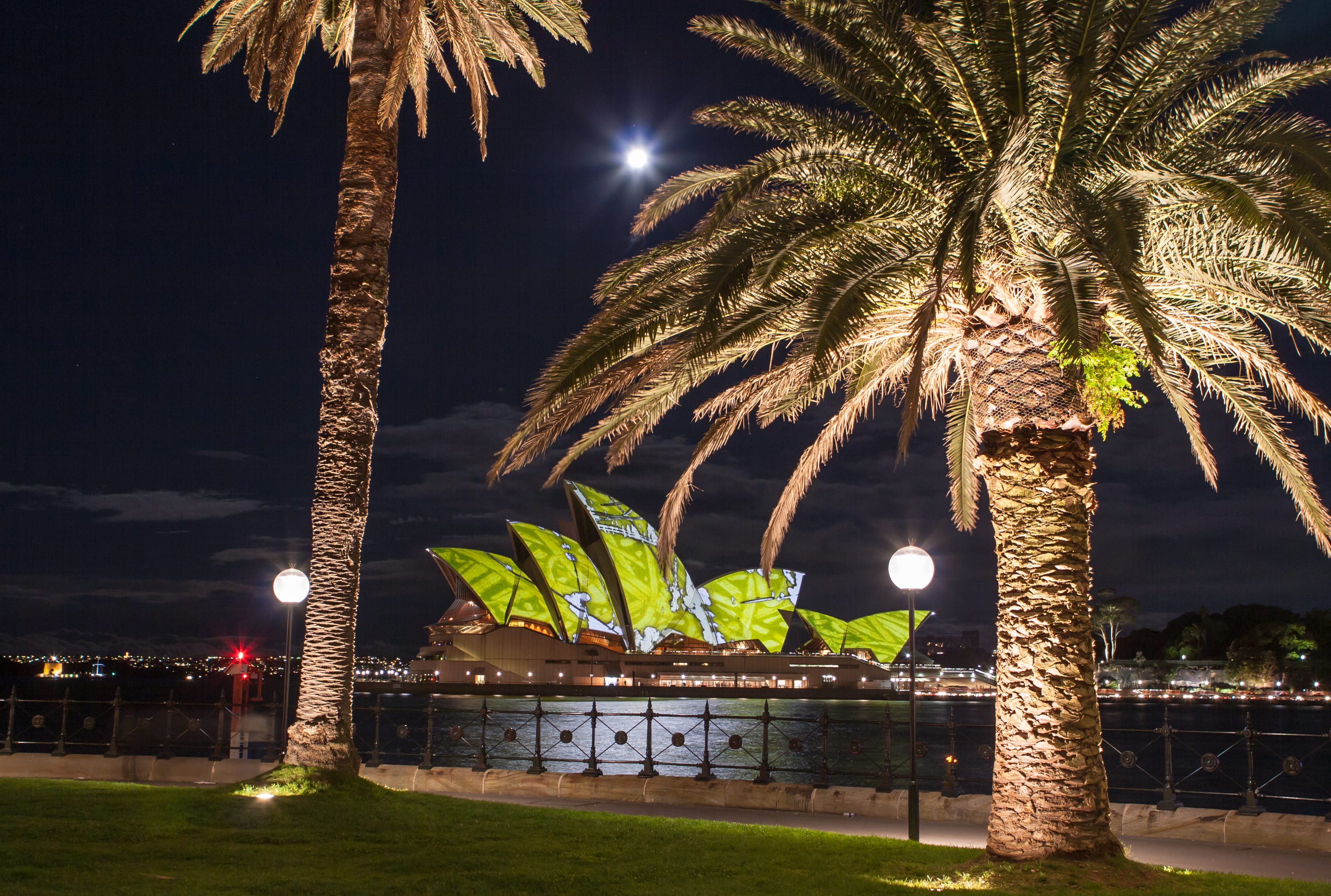 iconic landmark, built structure, tree trunk, building exterior, travel, architecture, water, reflections, park, harbor, park - man made space, tree, plant, HD Wallpaper