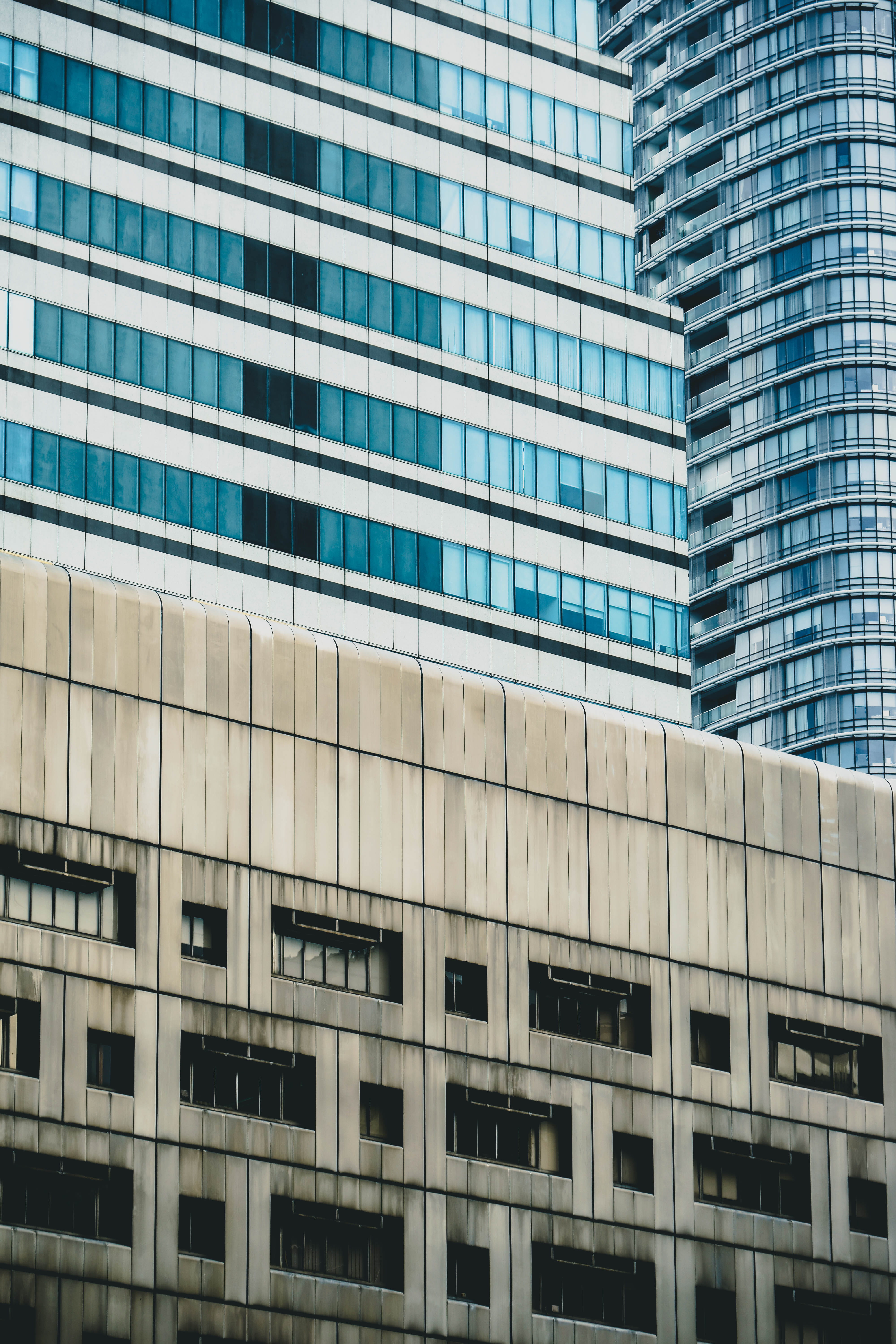 facade, modern, office Building, white, office, office building exterior, cityscape, low angle view, futuristic, window, skyscraper, backgrounds, no People, Phone HD Wallpaper