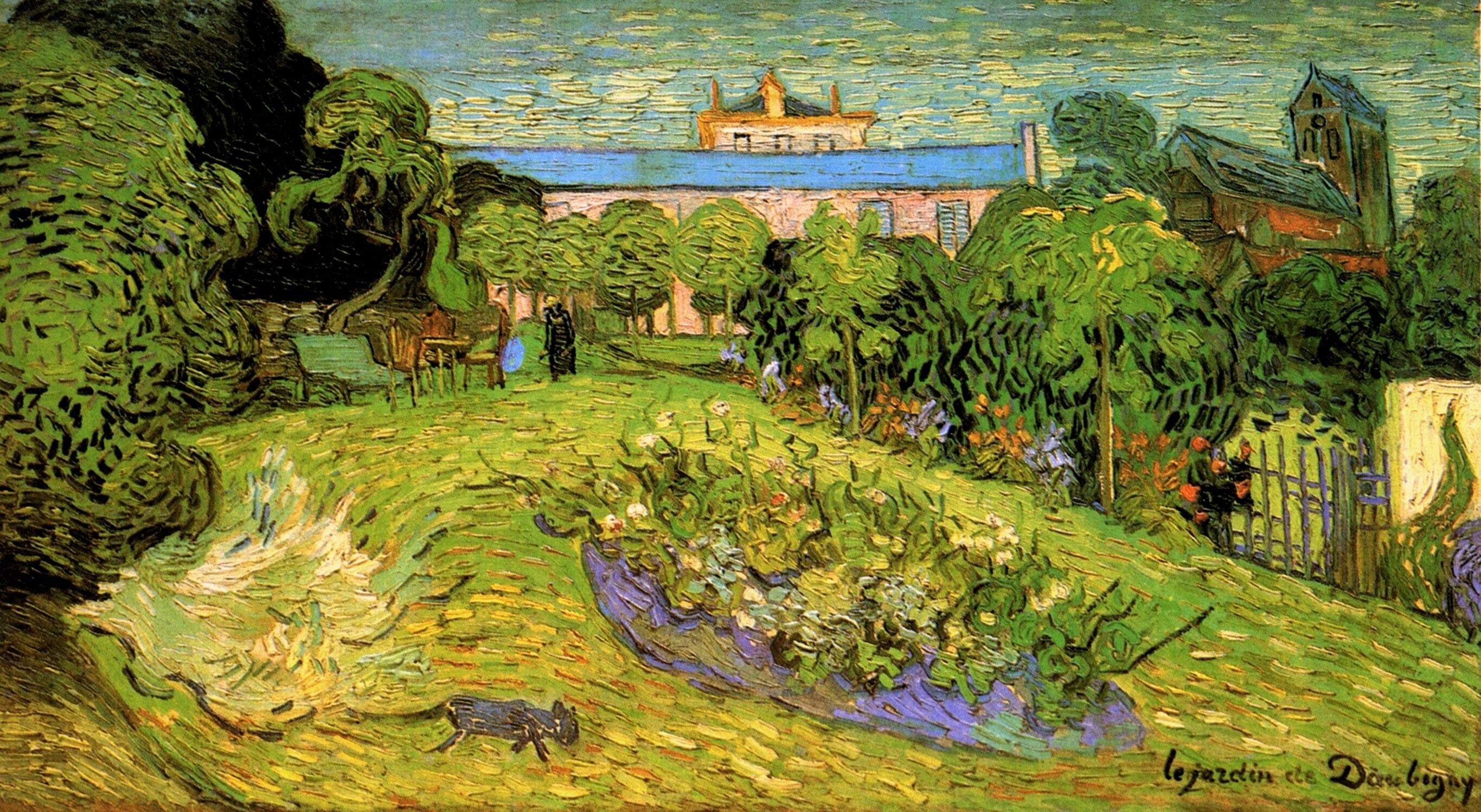 Auvers-sur-Oise, Daubigny s Garden 2, Vincent van Gogh, 2K, HD Wallpaper