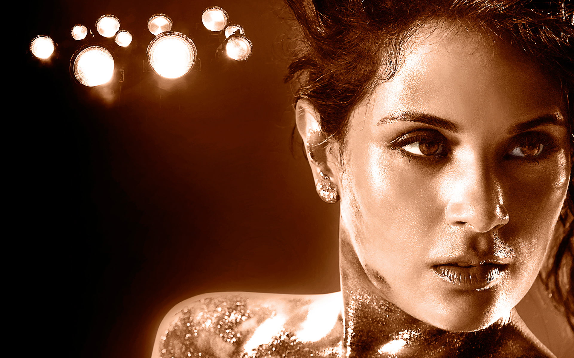 human hair, body part, Paani, human body part, looking at camera, Cabaret, beauty, hair, portrait, Richa, dark, young adult, women, fashion model, hairstyle, HD Wallpaper