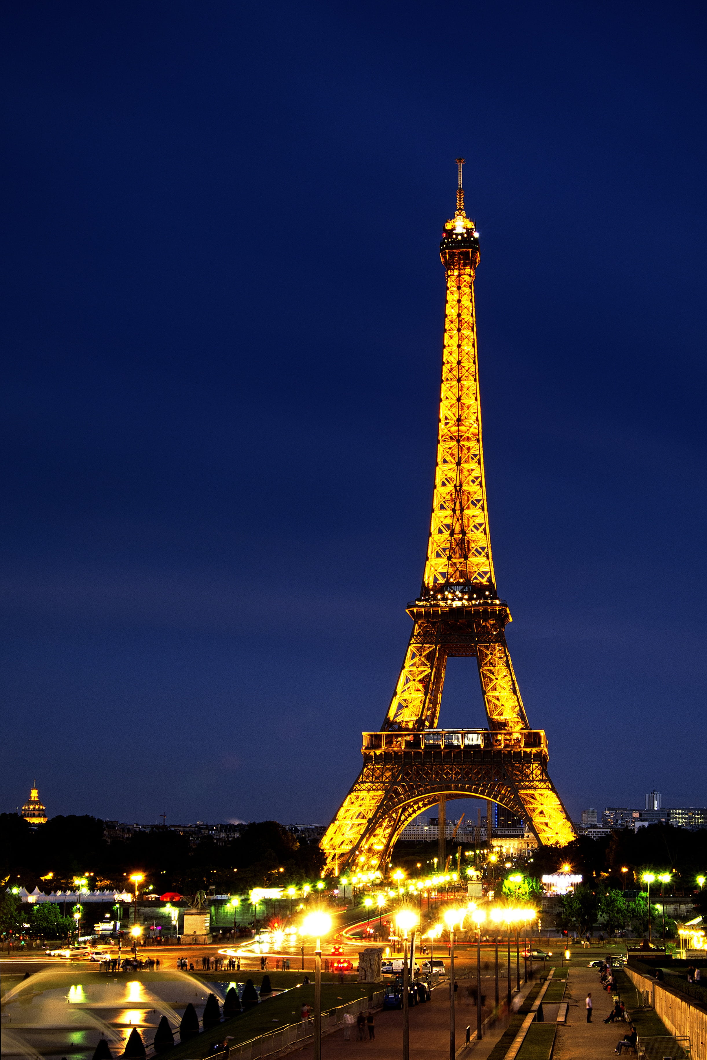monument, building exterior, night, building, tower, cityscape, france, sky, outdoors, paris, dusk, the past, travel, no people, capital Cities, tourism, Phone HD Wallpaper