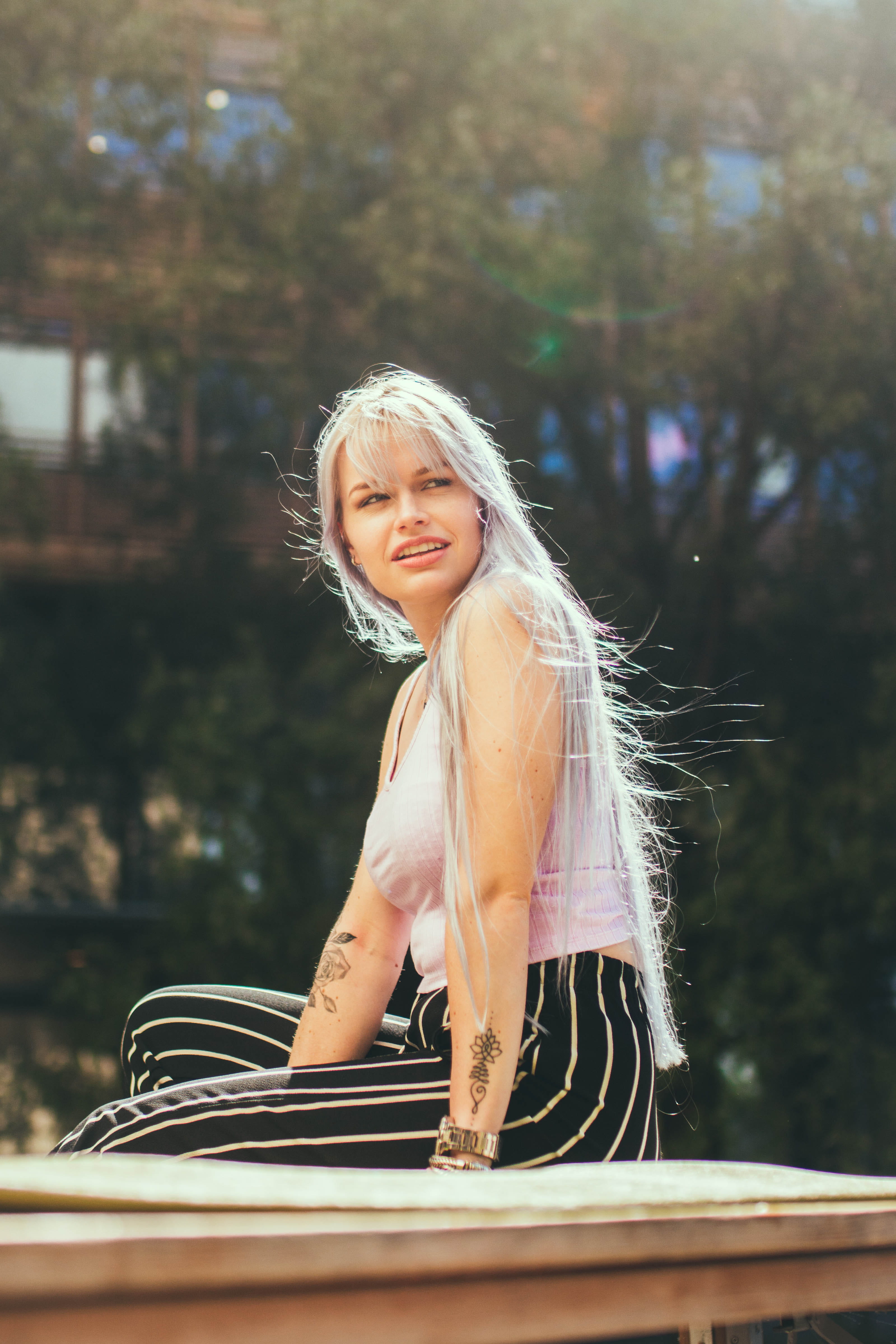 footwear, girls, portrait, blond hair, females, outdoors, gown, shoe, looking at camera, hair, 4K, women, childhood, fashion, teenager, one person, clothing, Phone HD Wallpaper