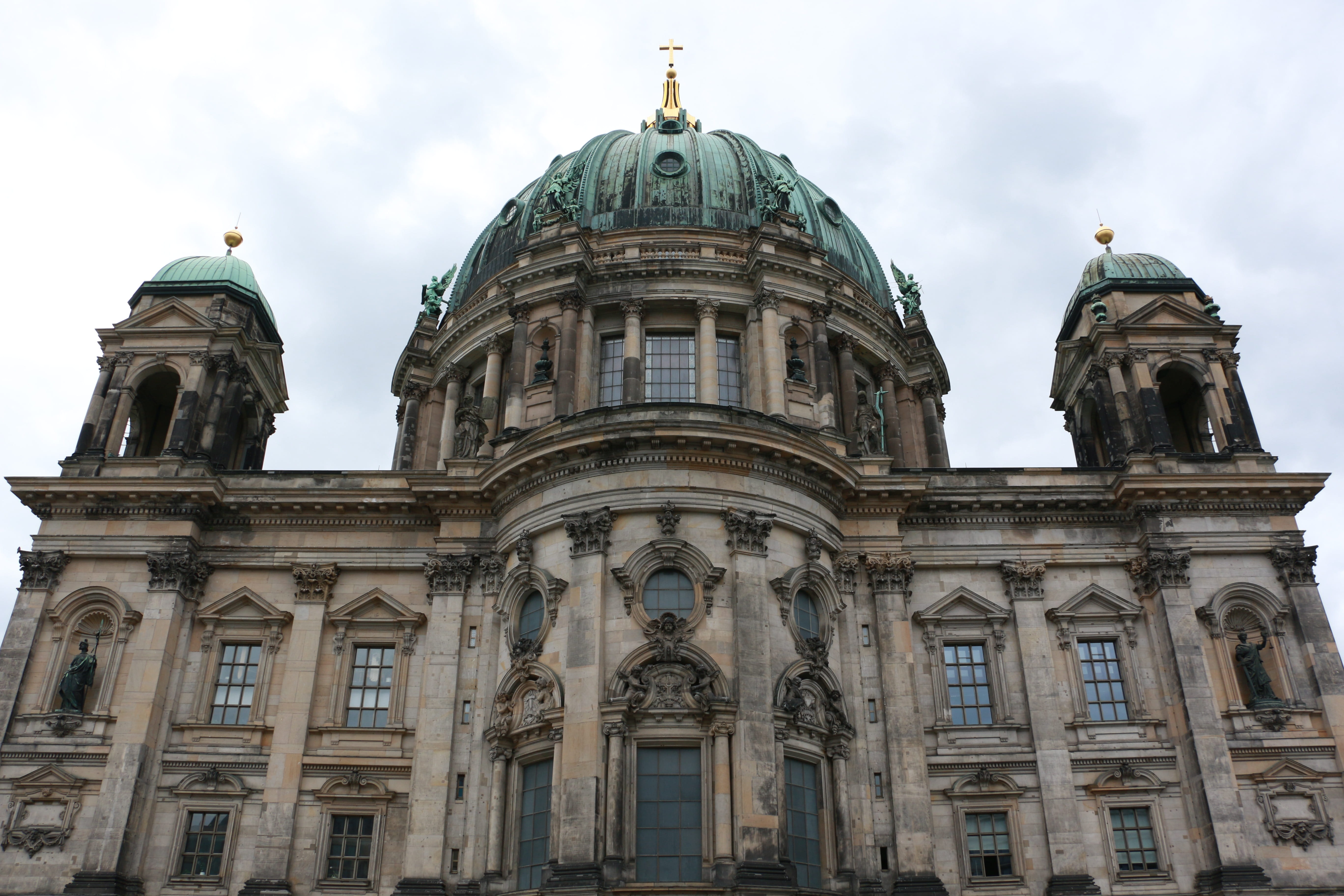 cloud - sky, building, nature, capital, Berlin, european, sky, urban, dome, europe, culture, place of worship, the past, sightseeing, city, berliner, spirituality, HD Wallpaper