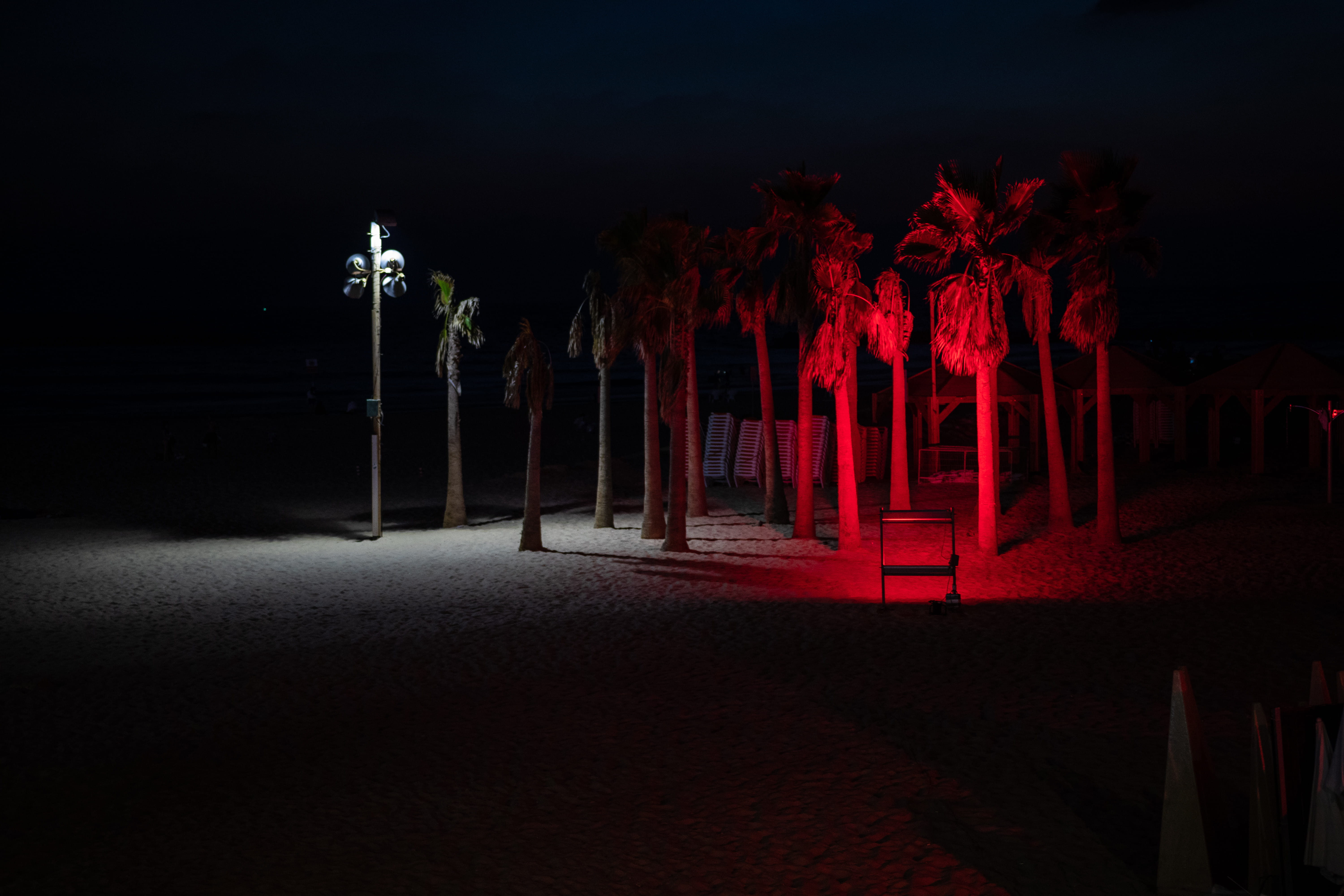 architecture, bugrashov beach, night, red, mystery, lighting equipment, horror, light, plant, darkness, fear, beaching, emotion, city, street, black, absence, HD Wallpaper