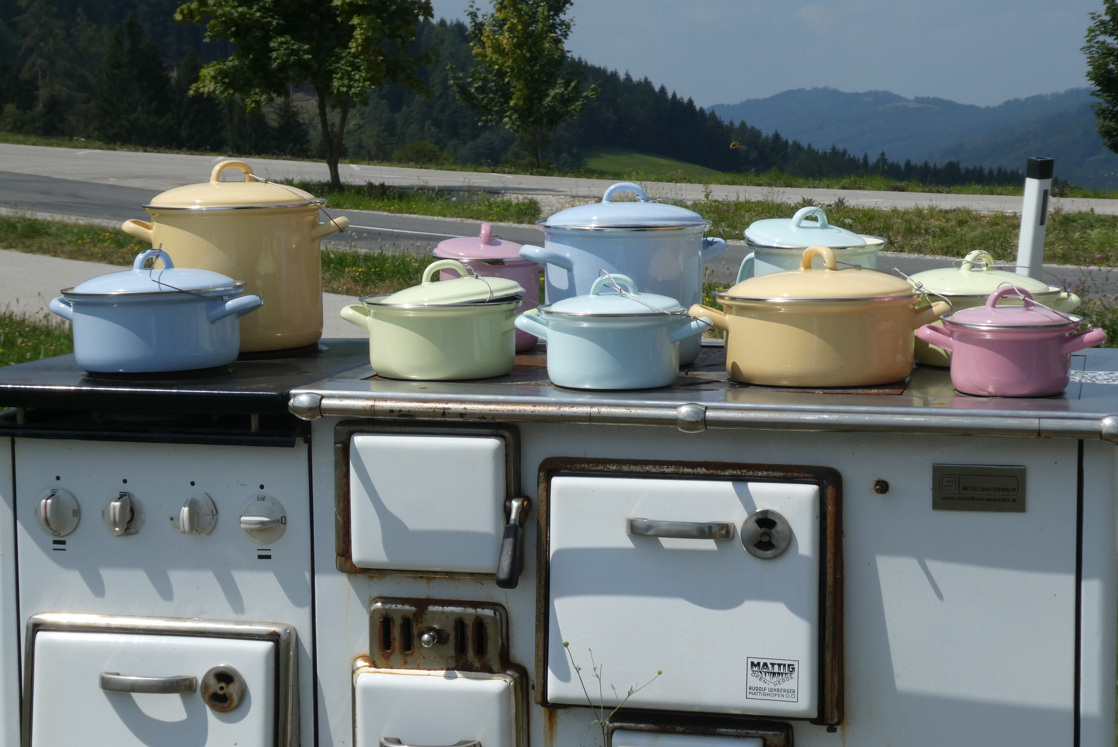 mountain, cookware, outdoors, nature, kitchen utensil, focus on foreground, altmünster, naturerlebnisweg am gmundnerberg, no people, household equipment, HD Wallpaper