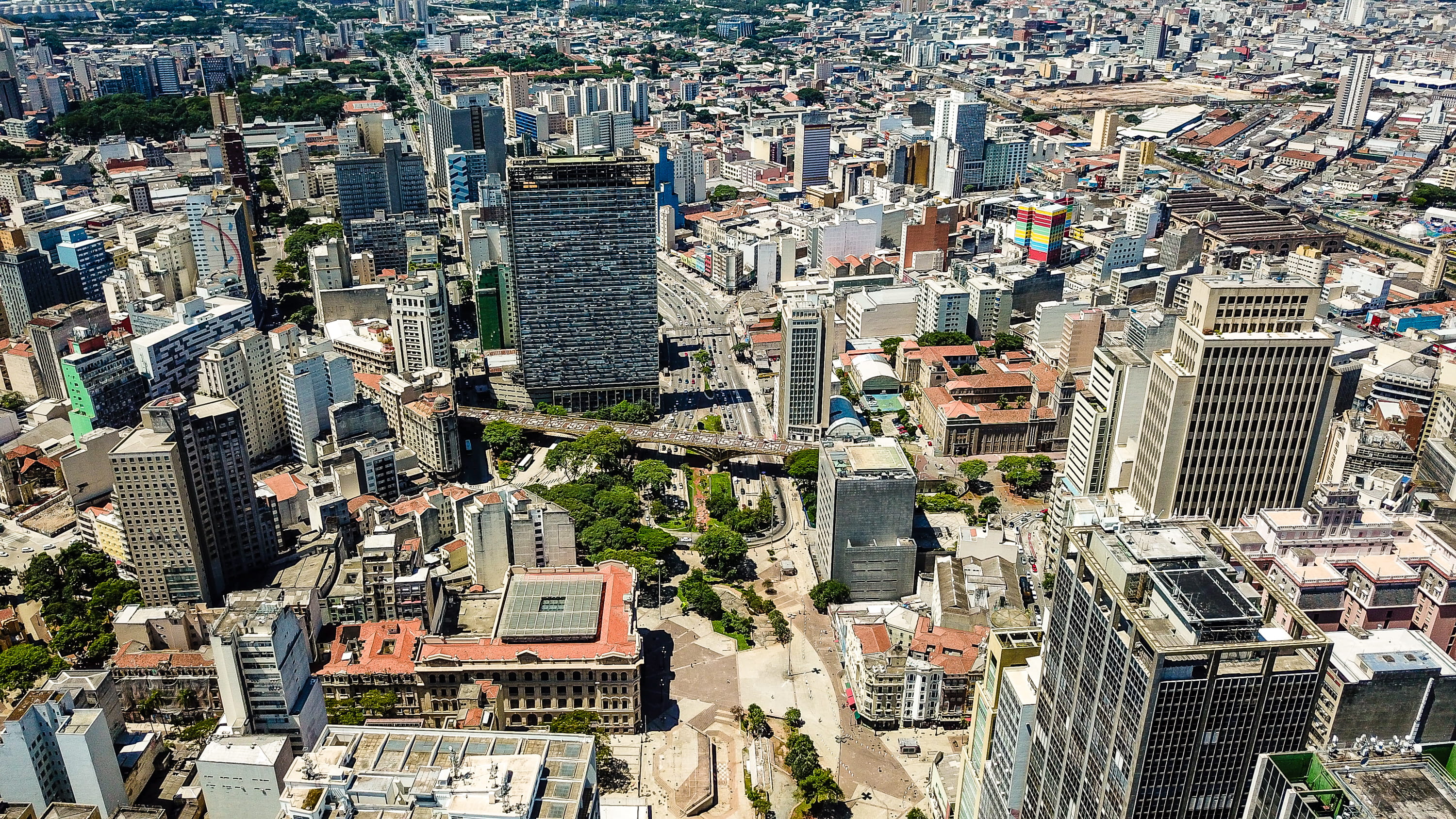 downtown, residential district, landscape, road, photography, neighborhood, city life, scenery, town, skyscraper, urban, crowd, building exterior, brazil, HD Wallpaper