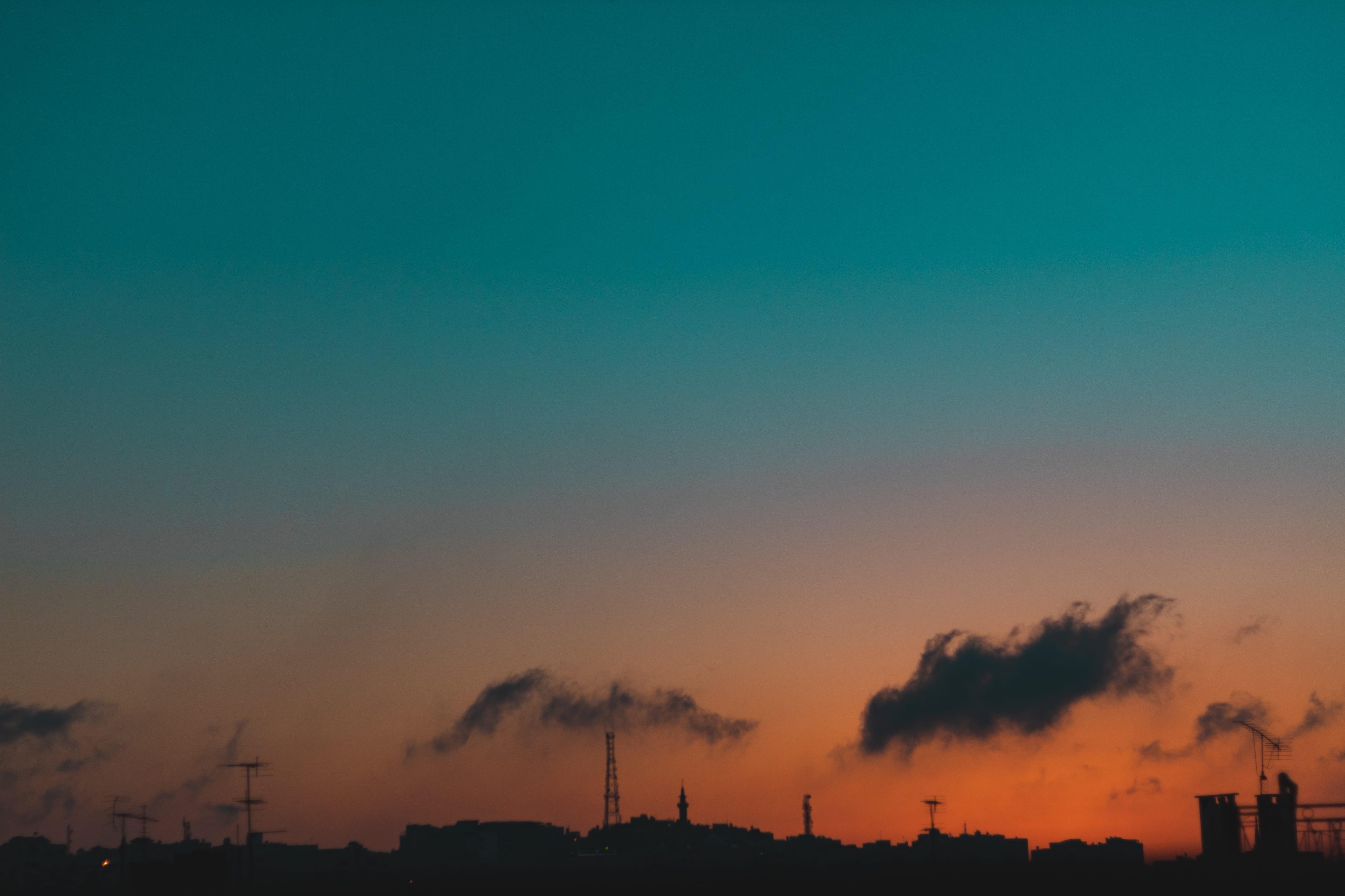 color, city, wind, nature, industry, factory, romantic sky, sunrise, sky, morning, copy space, street, blue, air pollution, no people, building exterior, HD Wallpaper