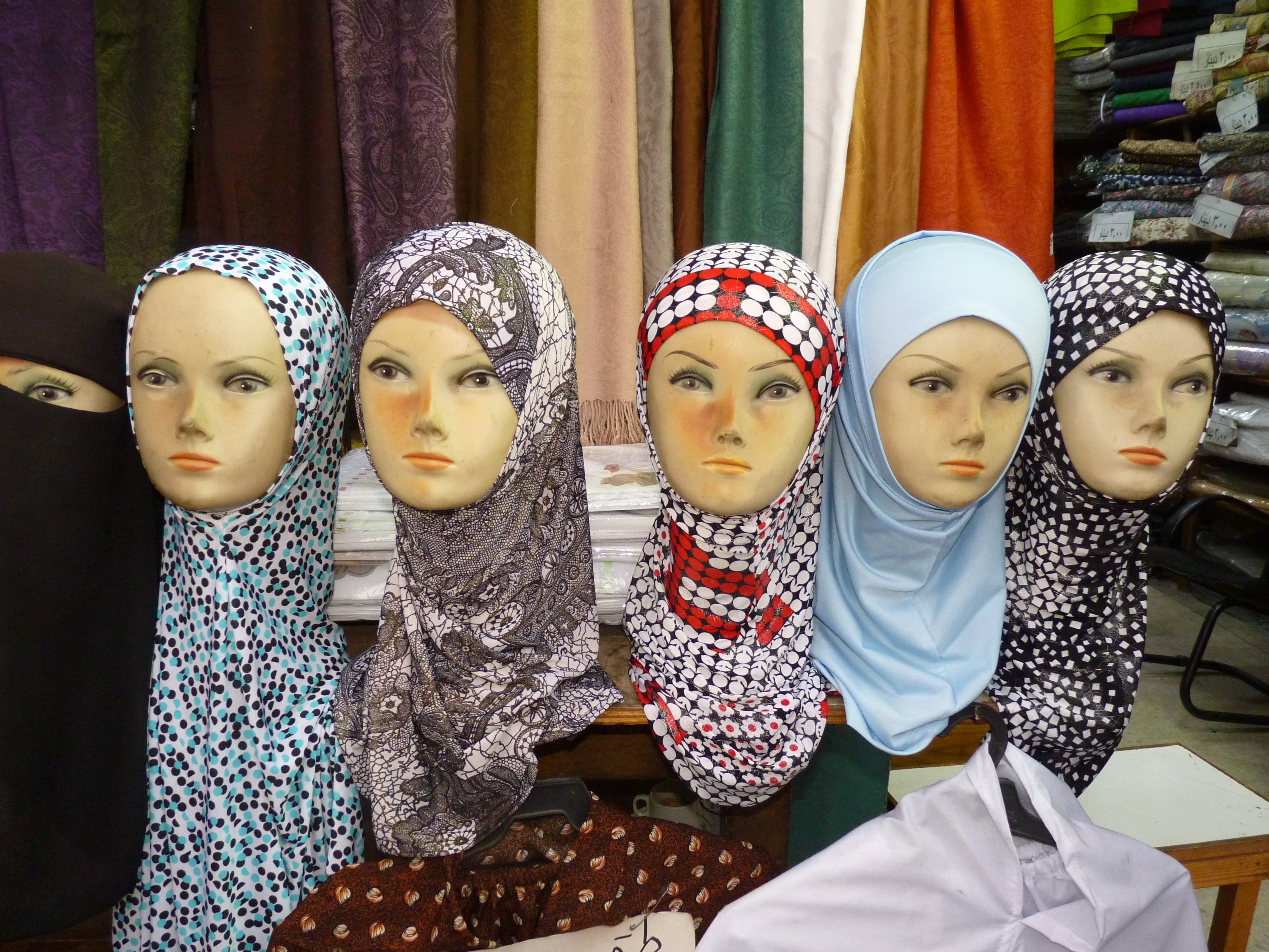 art and craft, shopping, Jordan, Veil, Doll, hijab, clothing, for sale, Islam, sale, consumerism, female likeness, variation, girls, fashion, headwear, HD Wallpaper