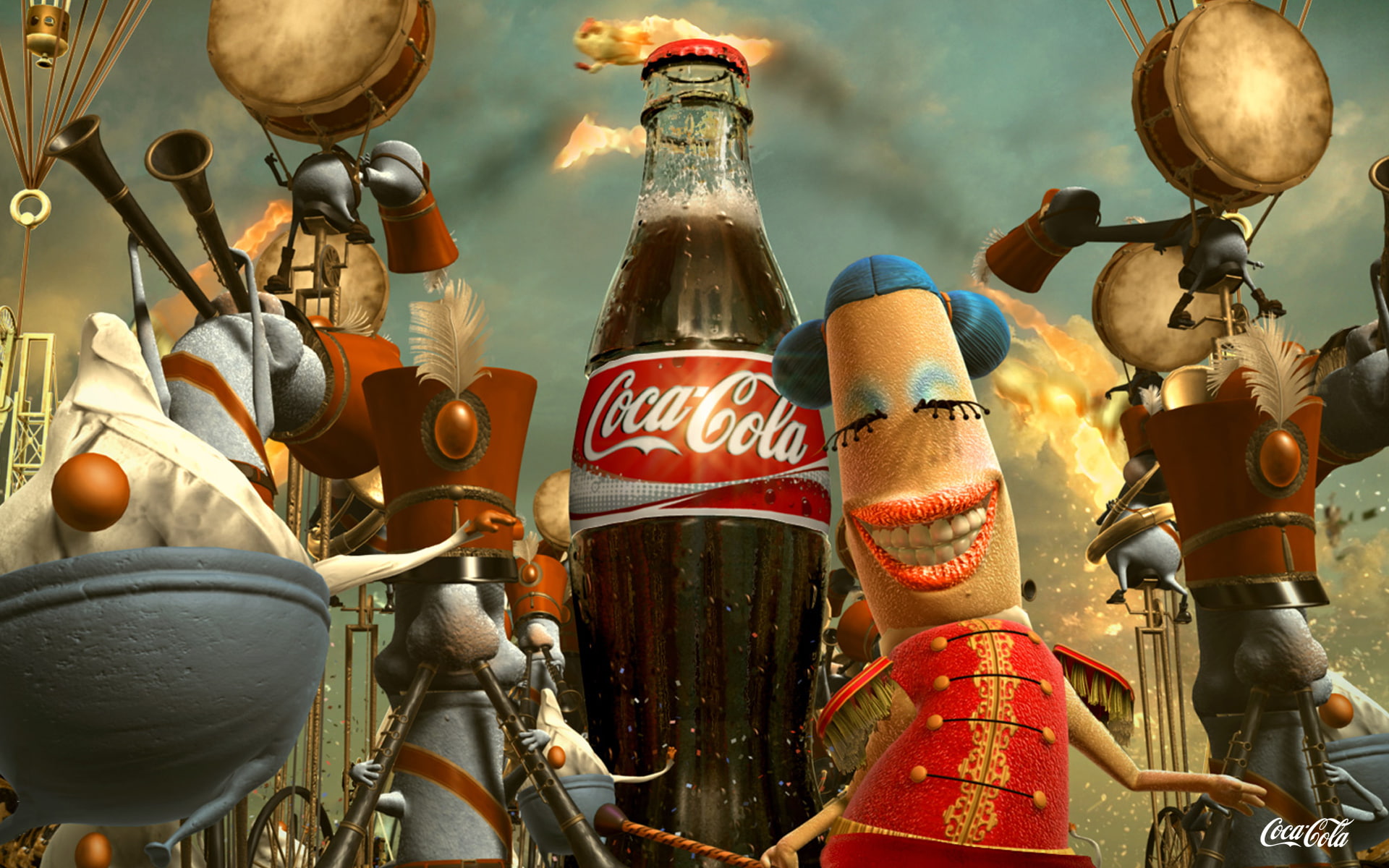 old, variation, art and craft, focus on foreground, large group of objects, advertising, street, retail, craft, old-fashioned, retail display, travel, Coca Cola, HD Wallpaper