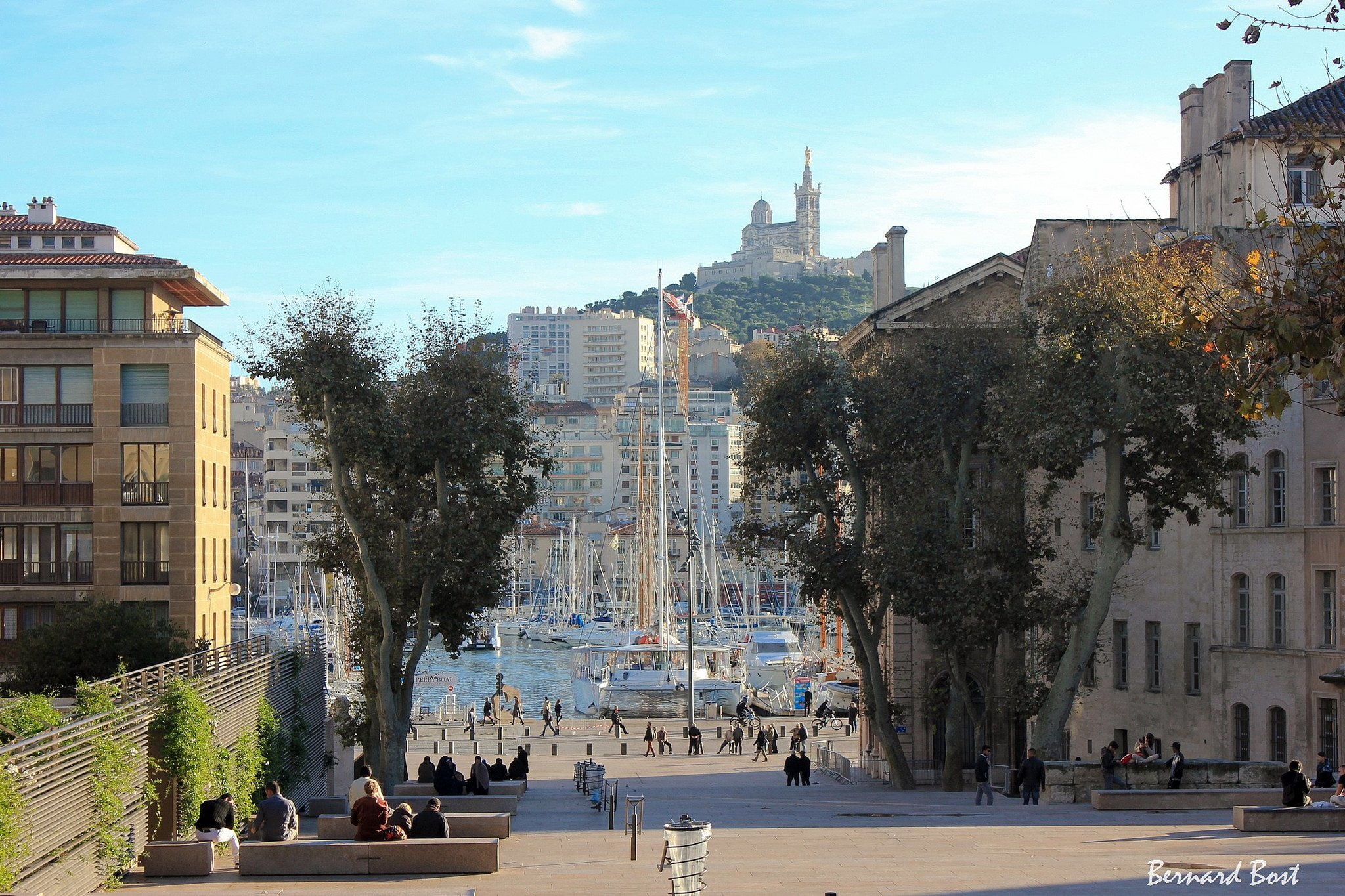 provence, panorama, harbor, france, architecture, urban, 1080P, sea, port, monuments, vieux, panoramic, cities, marseille, HD Wallpaper