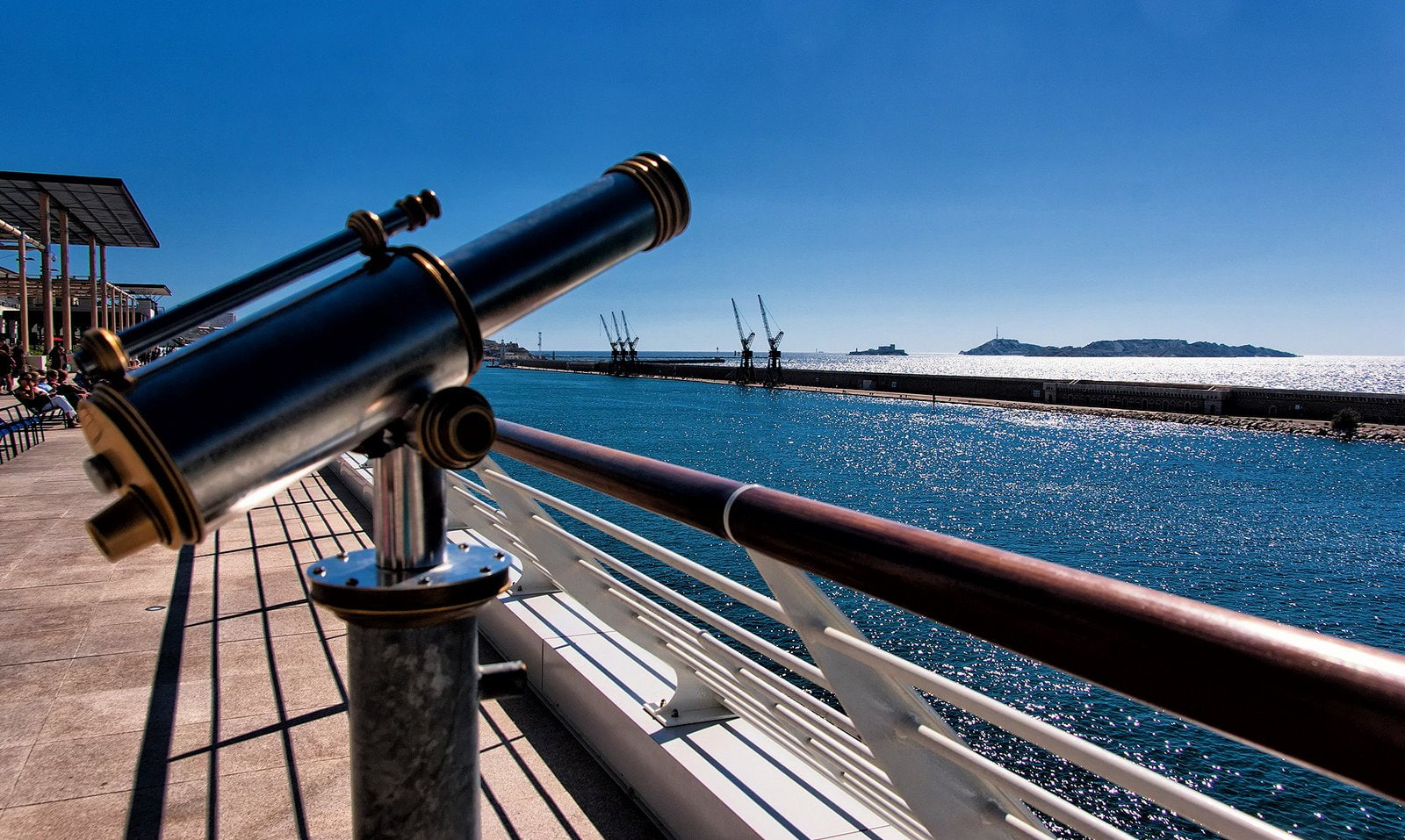 vieux, 720P, sea, provence, marseille, panorama, harbor, monuments, cities, architecture, urban, panoramic, port, france, HD Wallpaper