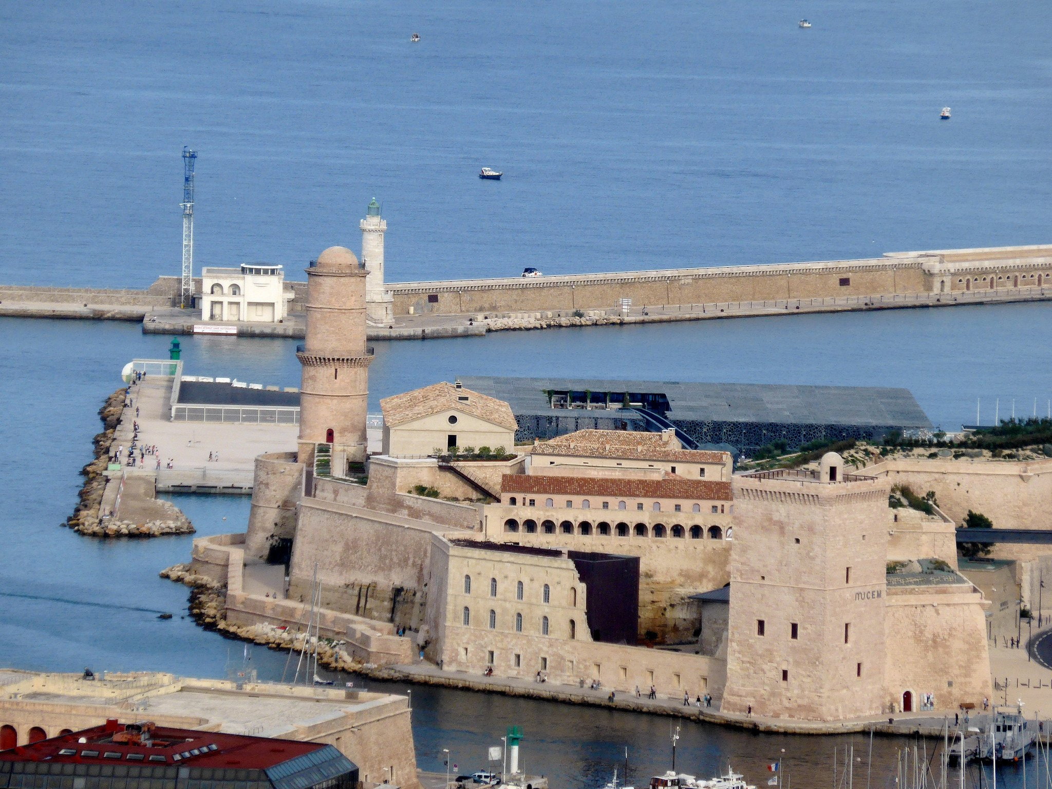 architecture, harbor, sea, france, marseille, 1080P, urban, panorama, port, provence, cities, vieux, monuments, panoramic, HD Wallpaper