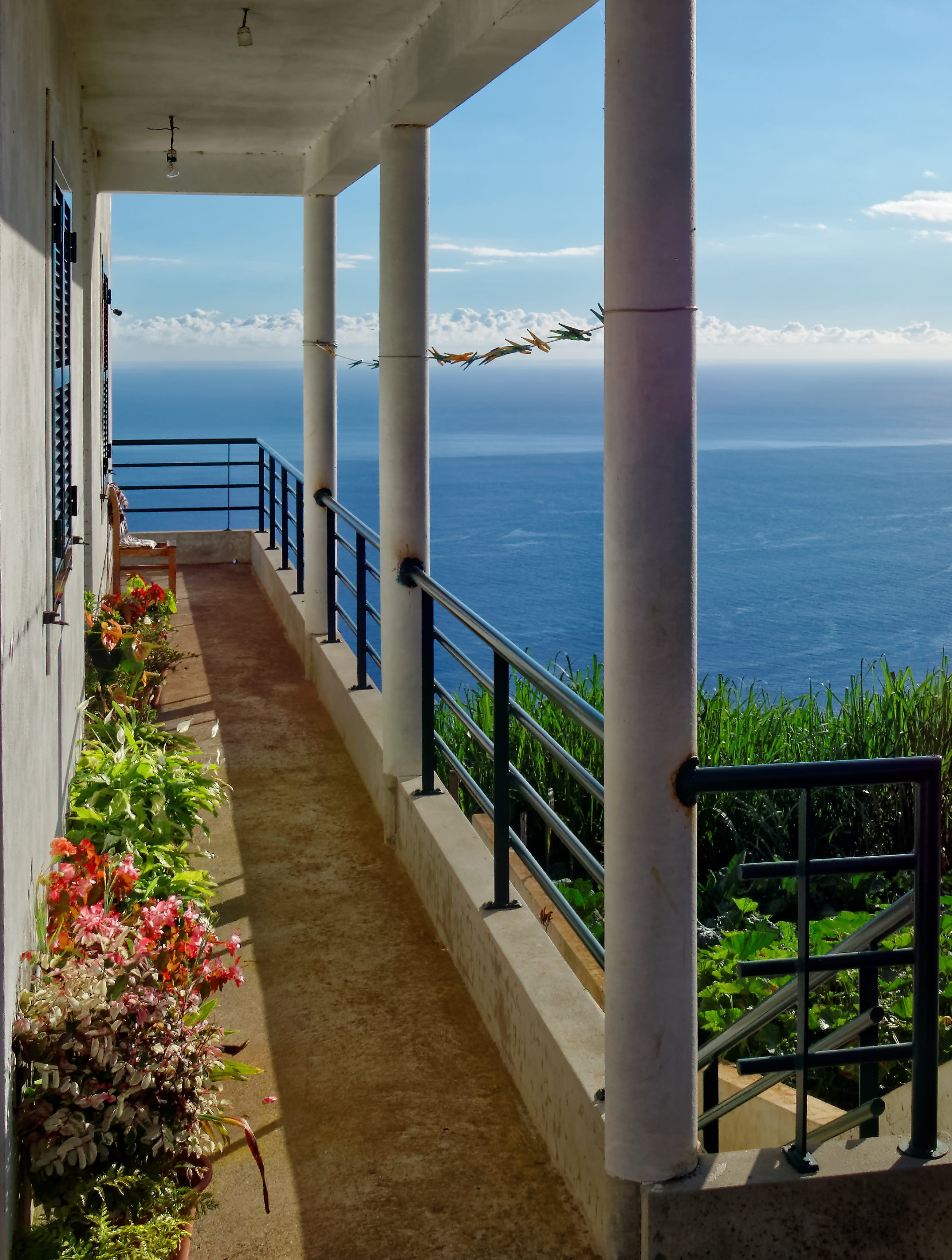 mediteran, Lookout Point, scenics, day, tranquil scene, Space, architecture, horizon over water, sunlight, coastline, sky, beauty in nature, madeira, scenics - nature, Phone HD Wallpaper