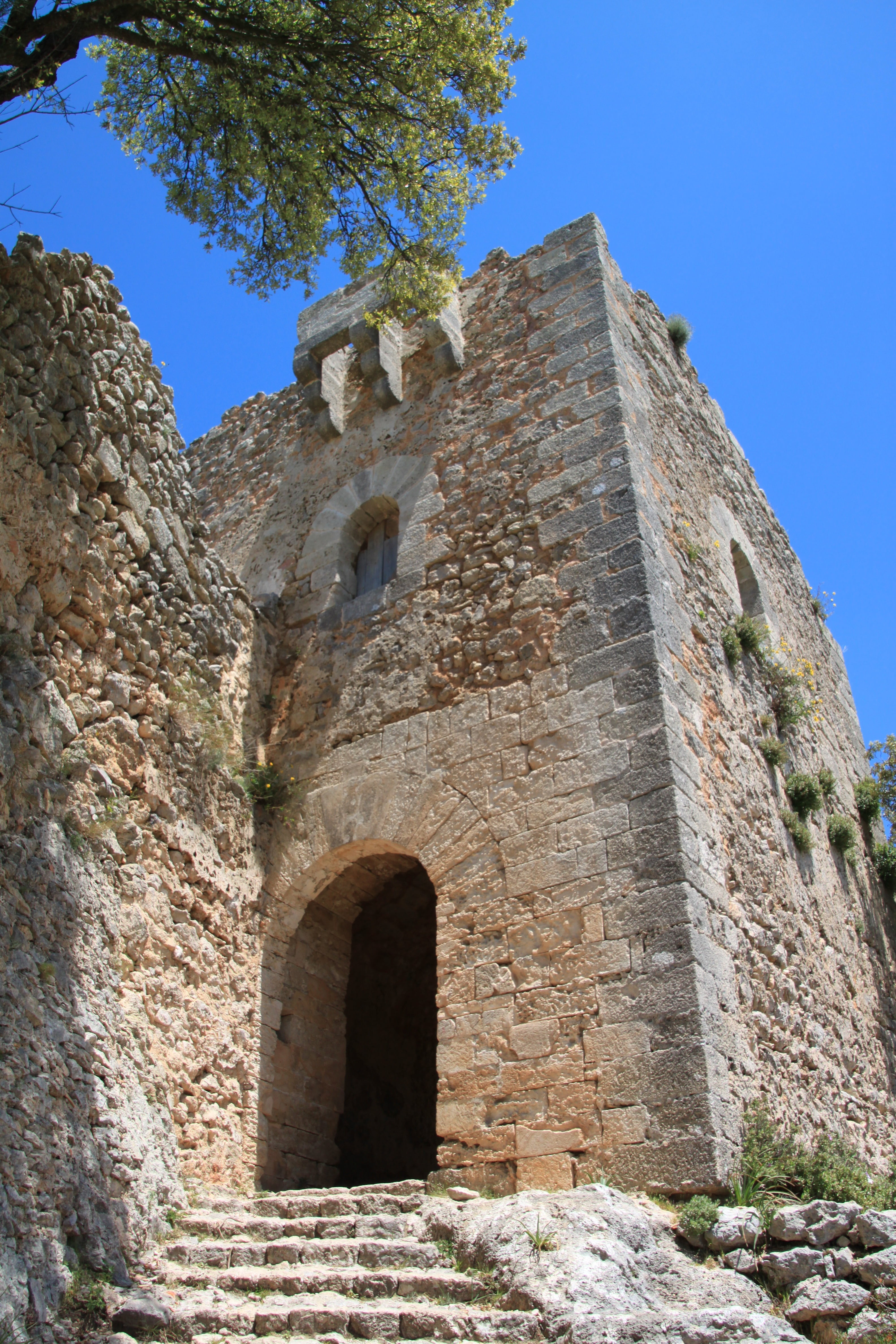 balearic islands, outdoors, architecture, building, solid, travel destinations, stone wall, mallorca, stones, the past, fortress, wall, sky blue, azur, Phone HD Wallpaper