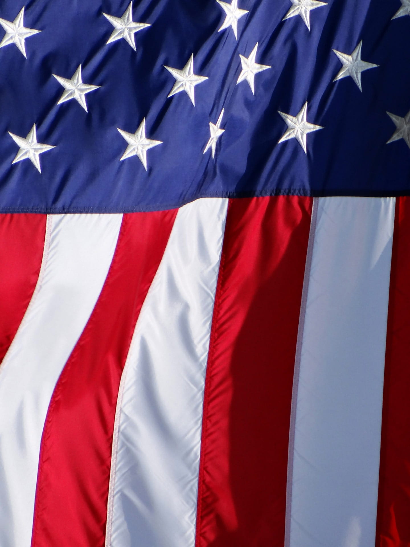 usa, Flag, pattern, flag, day, striped, outdoors, symbol, American, Down, textile, red, White, no people, american, backgrounds, hanging down, close-up, Phone HD Wallpaper