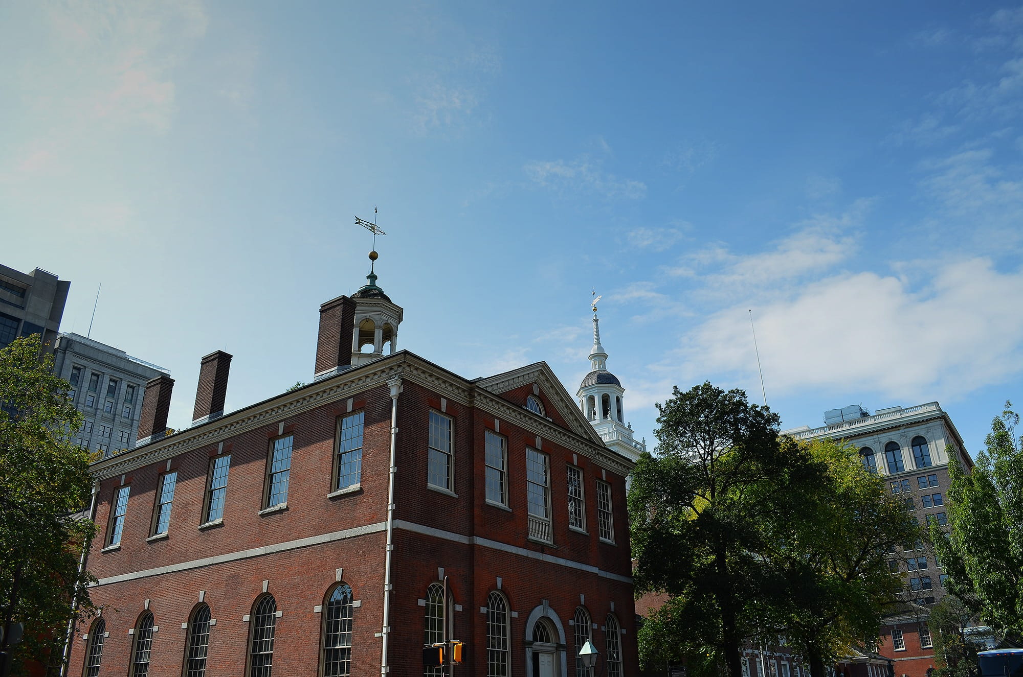 city, the past, sky, architecture, Independence Hall, History, Philadelphia, building, low angle view, landmark, historic, belief, no people, day, structure, HD Wallpaper