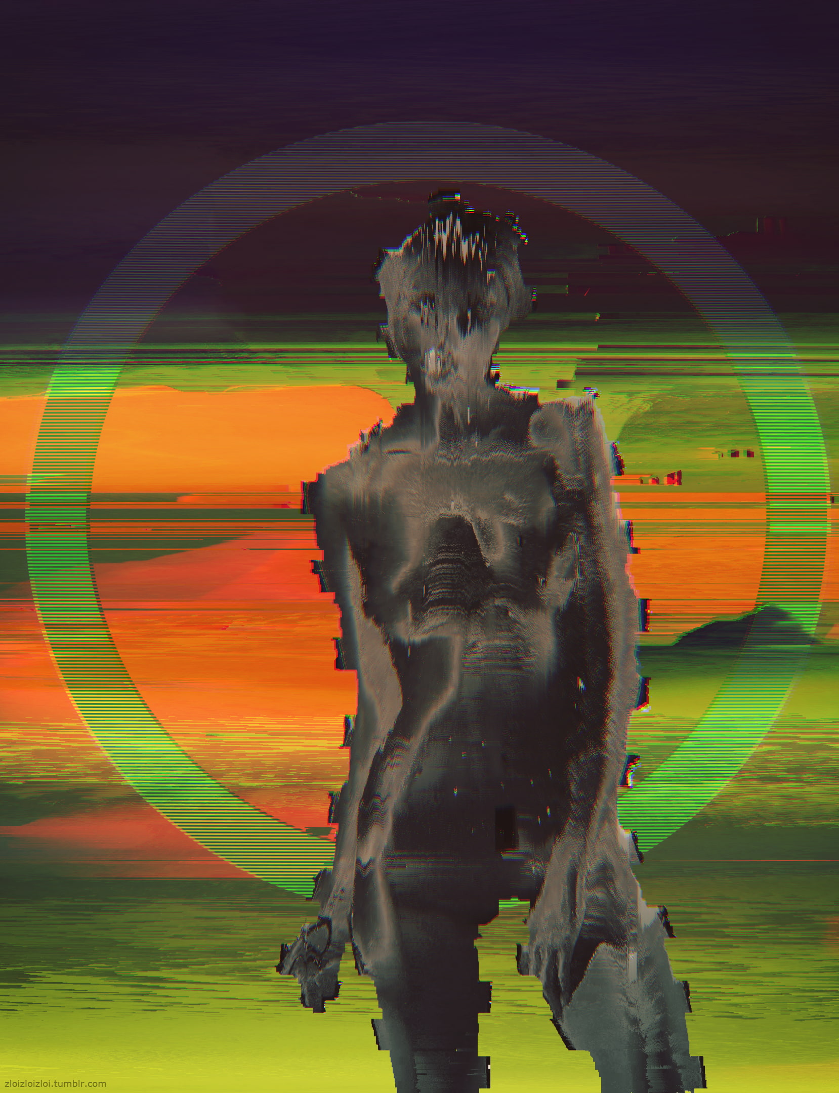motion, digital composite, abstract, long exposure, glitch art, representation, art and craft, orange color, fountain, nature, 1080P, creativity, blurred motion, Phone HD Wallpaper