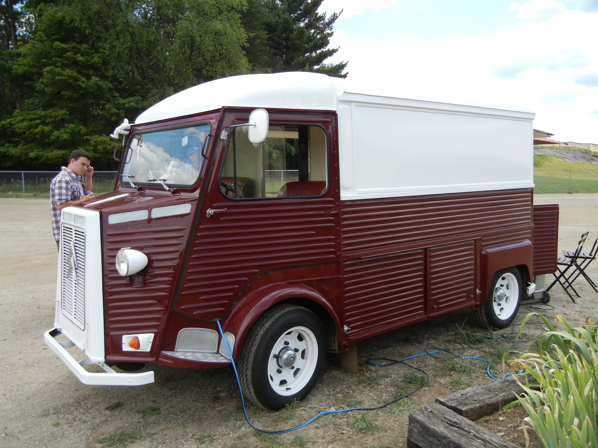 food, french, truck, cars, fourgonnette, delivery, van, citroen, type-h, 1080P, classic, HD Wallpaper