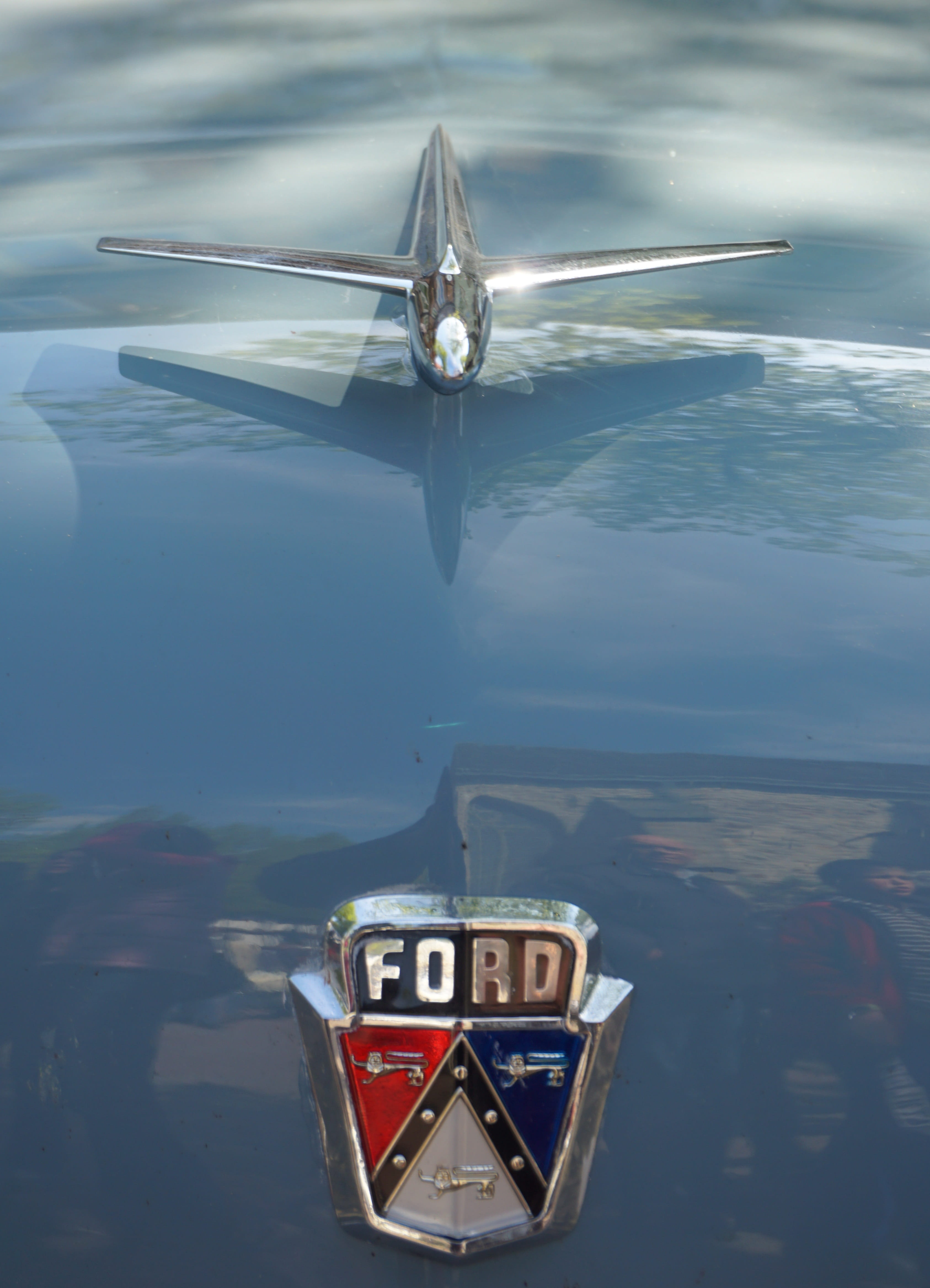 Figure, auto, motion, Ford, environment, water, historically, emblem, Cool, day, 4K, aerial view, nature, landscape, Trademarks, close-up, mid-air, flying, Phone HD Wallpaper