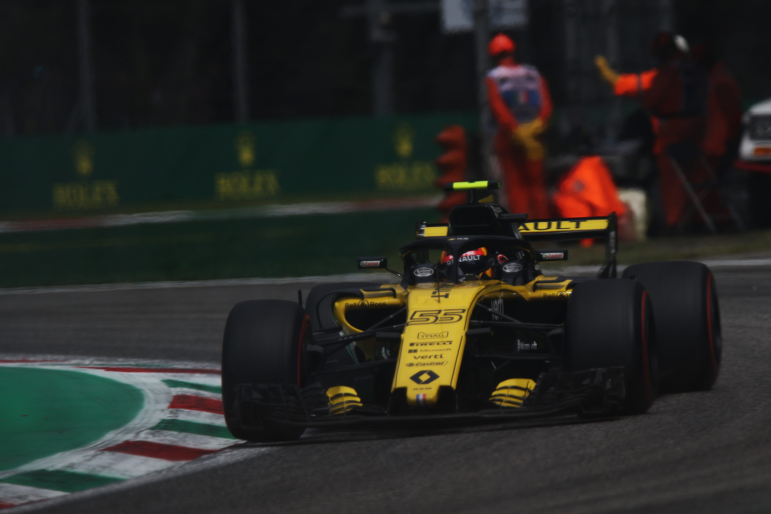 formula one, sport, person, race car, suitcase, transportation, f, focus on foreground, car, security, vehicle, tarmac, italy, asphalt, kart, sports car, HD Wallpaper
