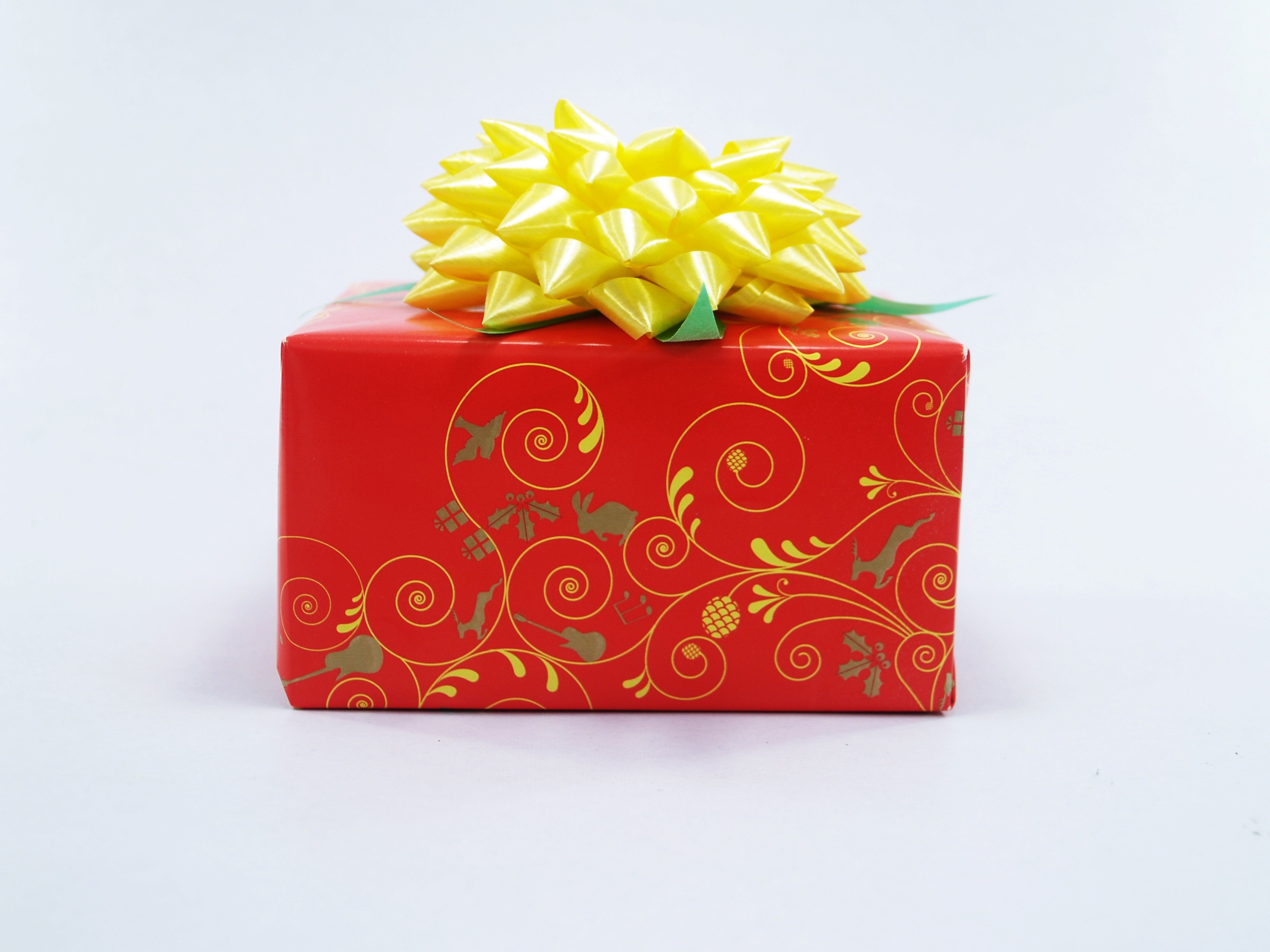 love, give, ribbon, paper, emotion, birthday, occasion, event, isolated, wrapping paper, ribbon - sewing item, indoors, reflection, wrapped, red, 2K, valentine, HD Wallpaper