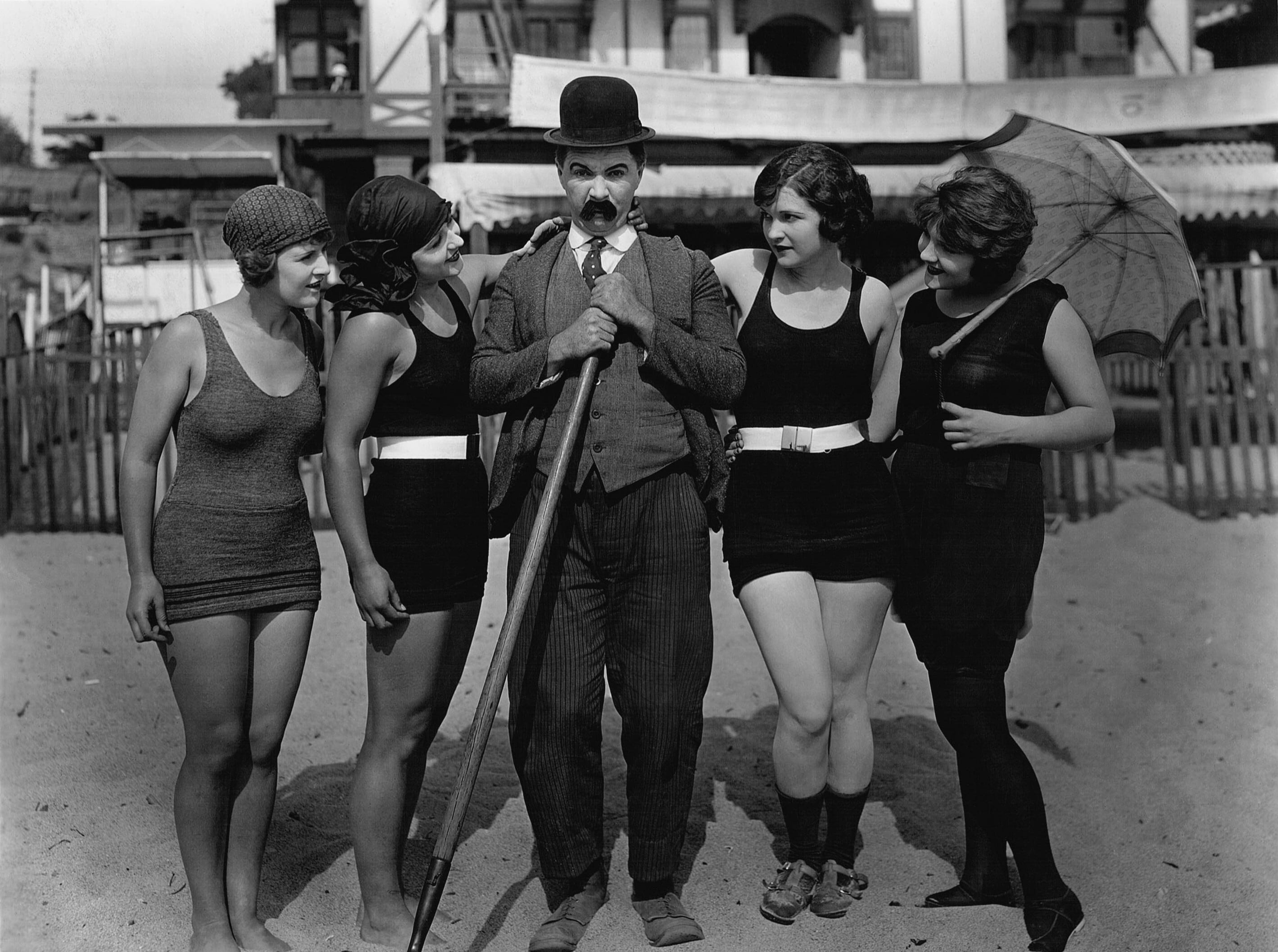 teenager, lifestyles, young men, gray, summer, leisure activity, fashion, scale, full length, mack sennett, silent film, man, 2K, friendship, womens, young adult, HD Wallpaper