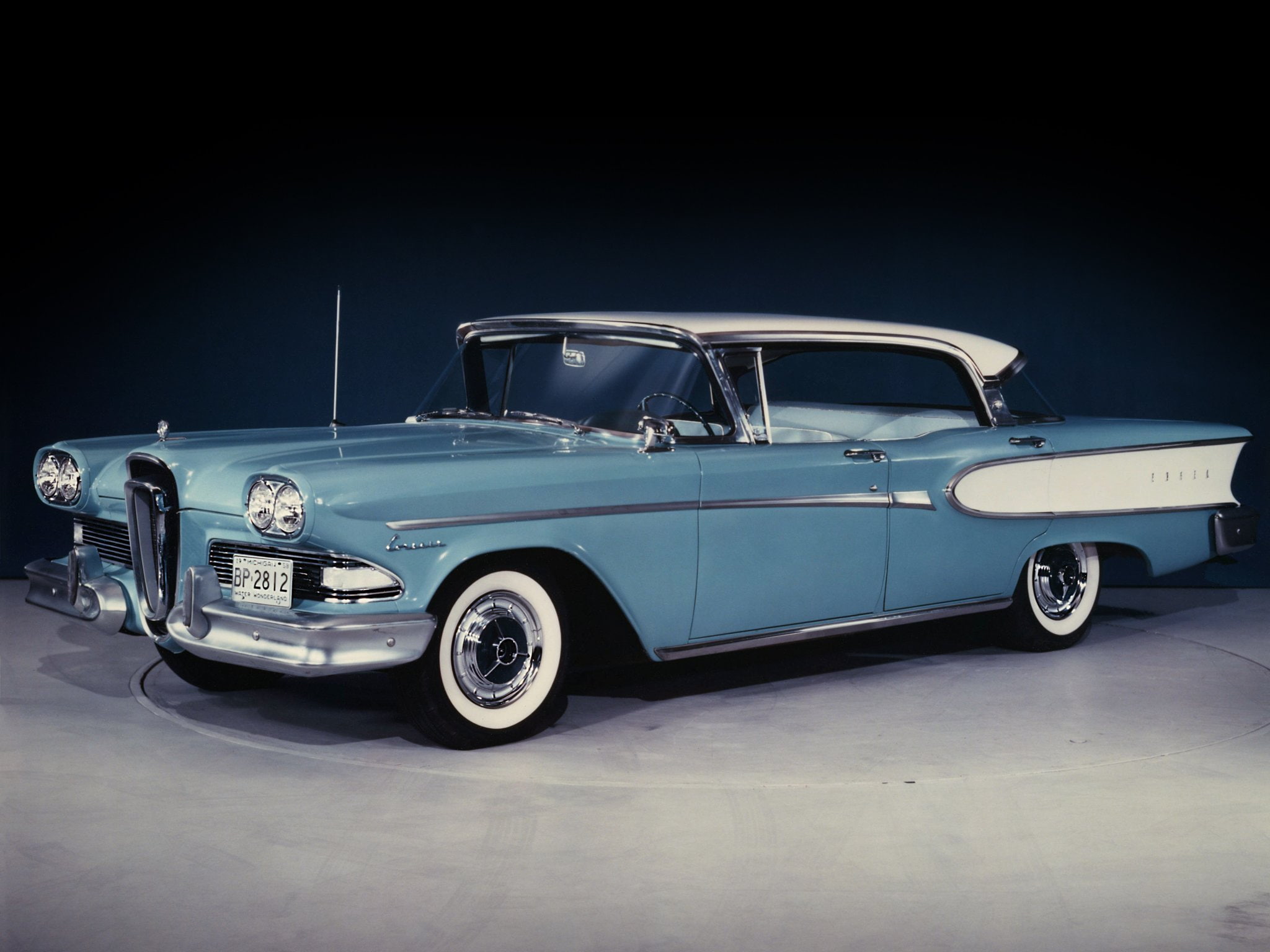 retro, 1958, 57a, 4 door, hardtop, 1080P, corsair, edsel, HD Wallpaper