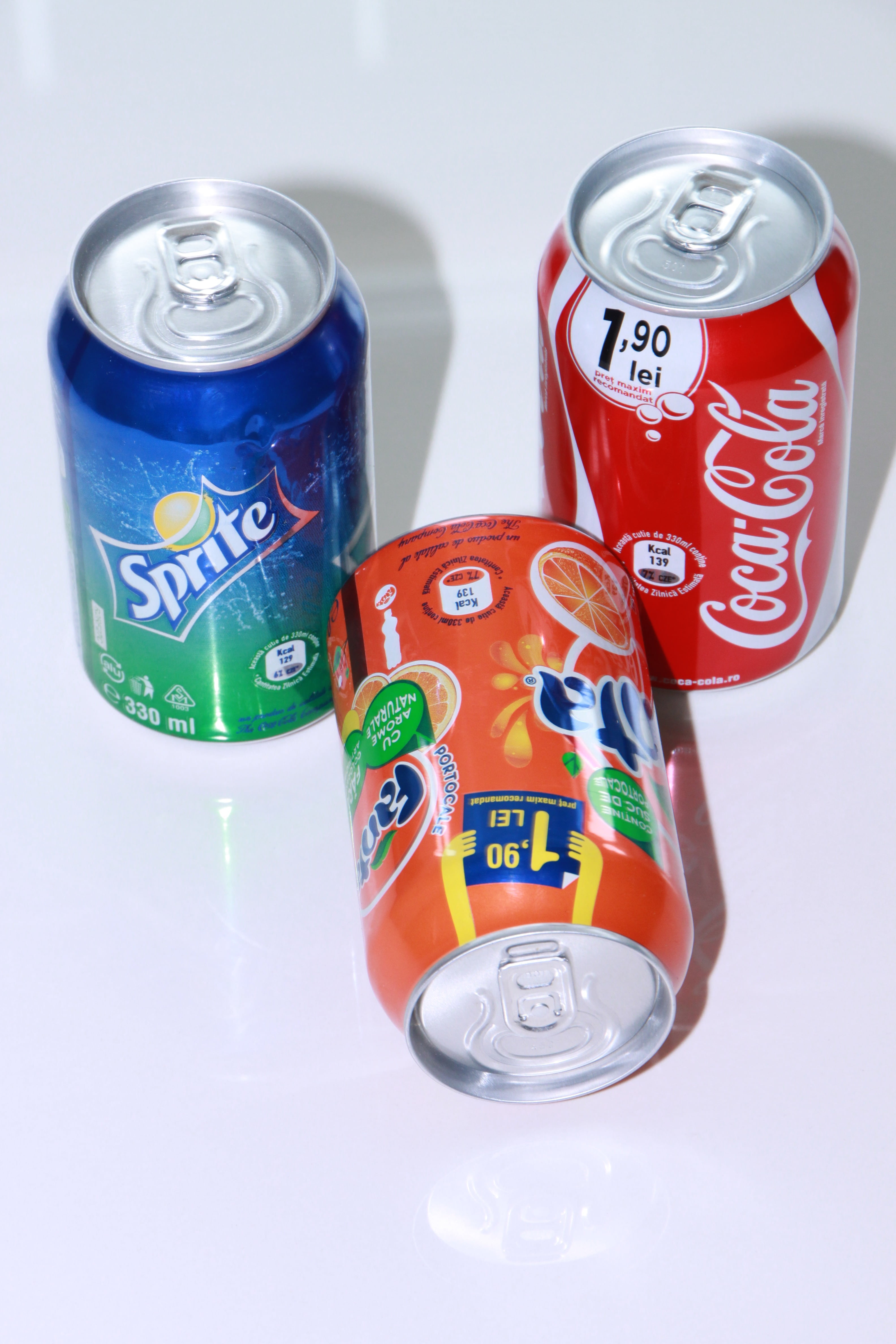 close-up, orange, plastic, drink, container, indoors, editorial, drink can, lemon, three objects, blue, two objects, text, group of objects, no people, Phone HD Wallpaper