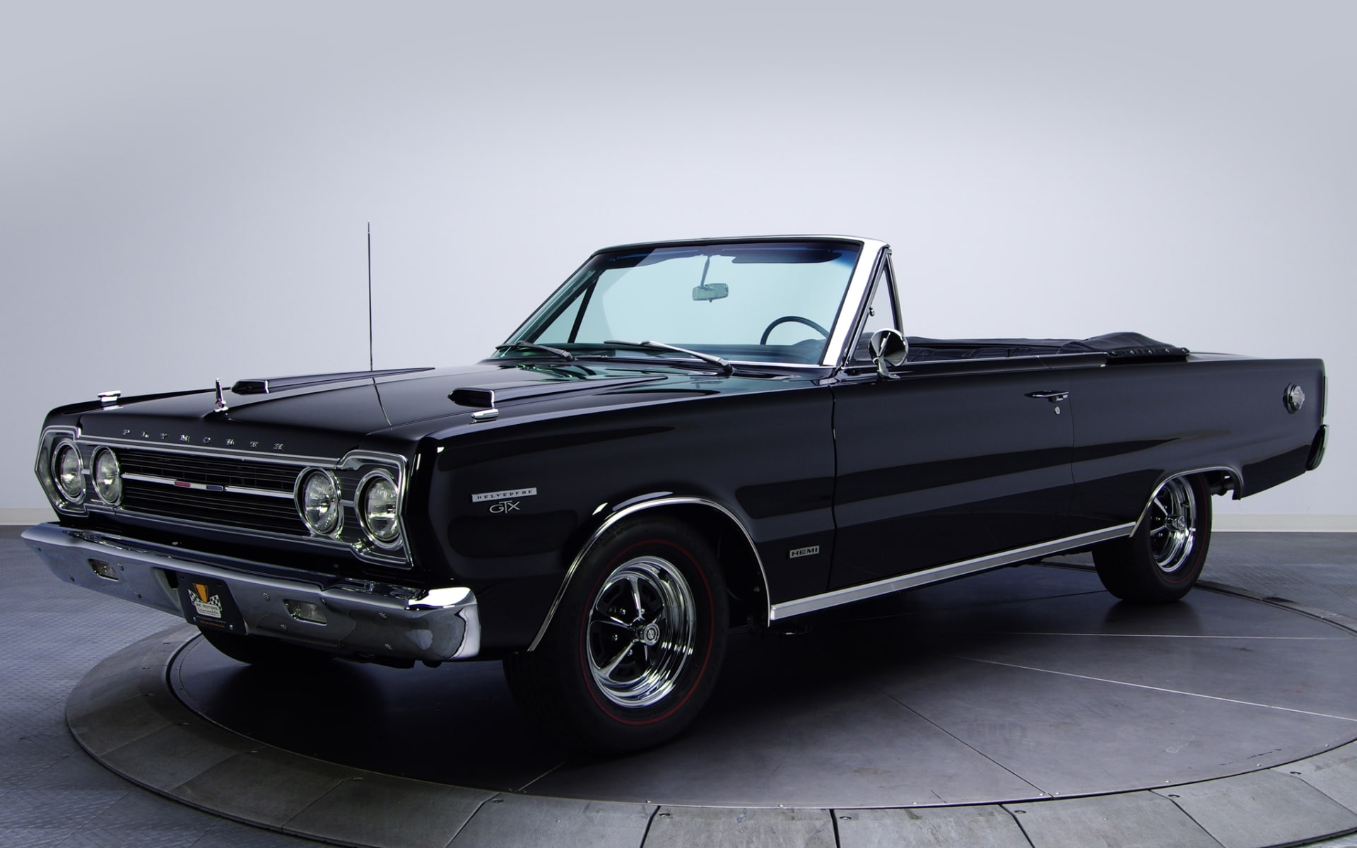 chrome, transportation, classic, coupe, wealth, retro styled, Plymouth, copy space, Muscle car, land vehicle, Hemi, 1080P, background, car, vintage, Belvedere, HD Wallpaper