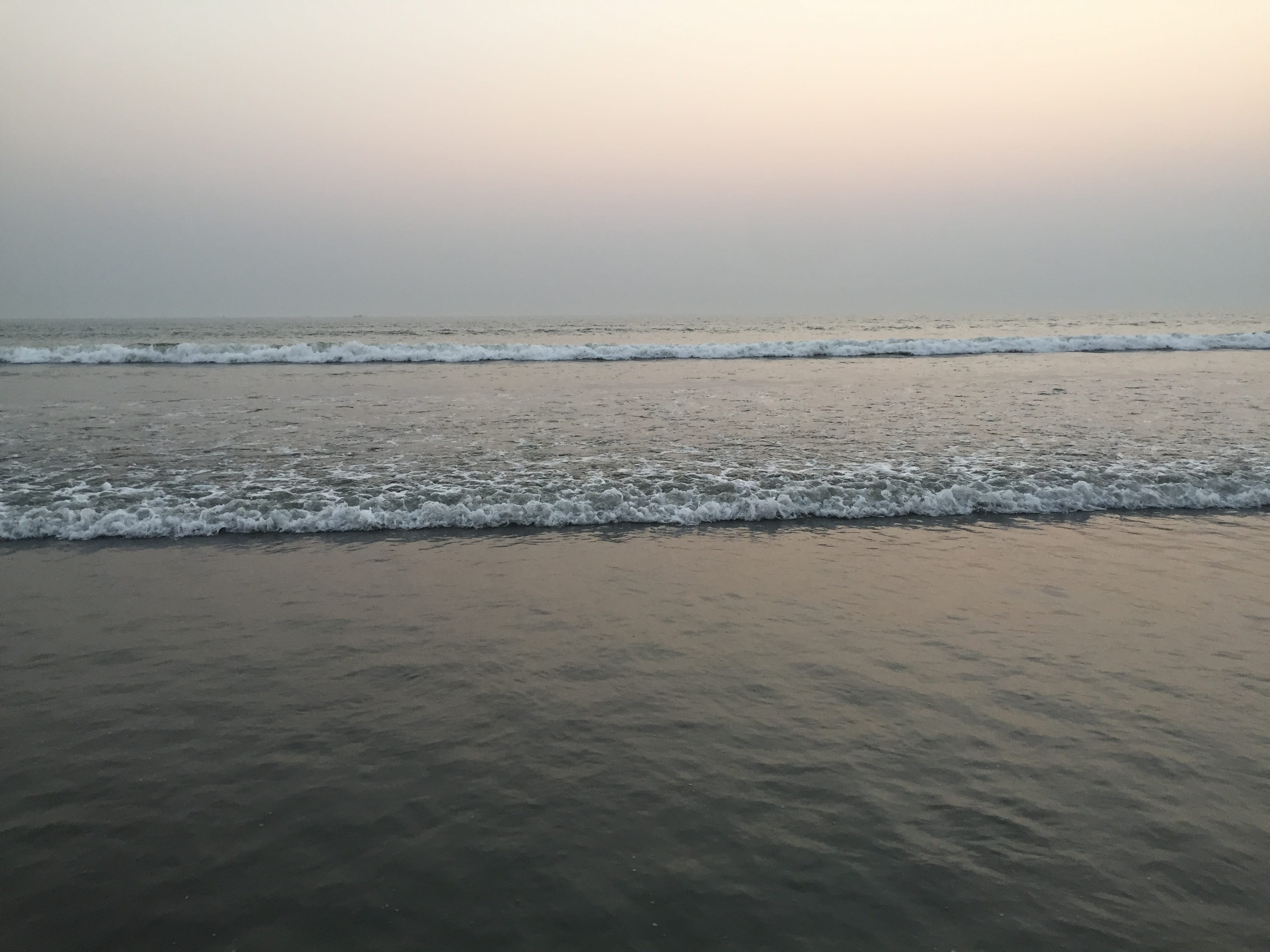 water, beauty in nature, tranquility, outdoors, 2K, horizon over water, motion, wave, horizon, sunset, nature, coxs, sky, sea, longest, surfing, tranquil scene, HD Wallpaper