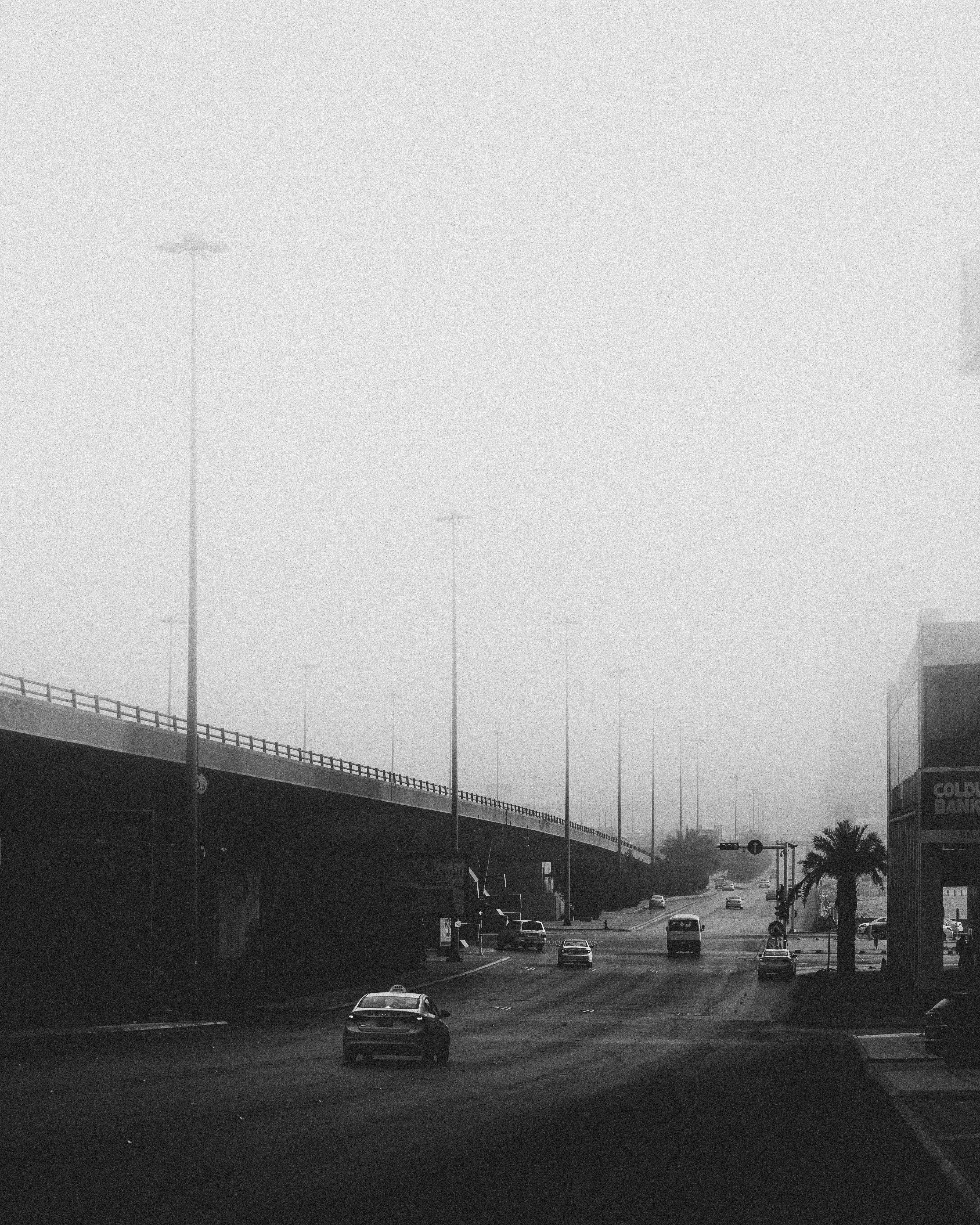 multiple lane highway, connection, motor vehicle, travel, copy space, saudi arabia, city, road, nature, built structure, car, land vehicle, sky, bridge, Phone HD Wallpaper