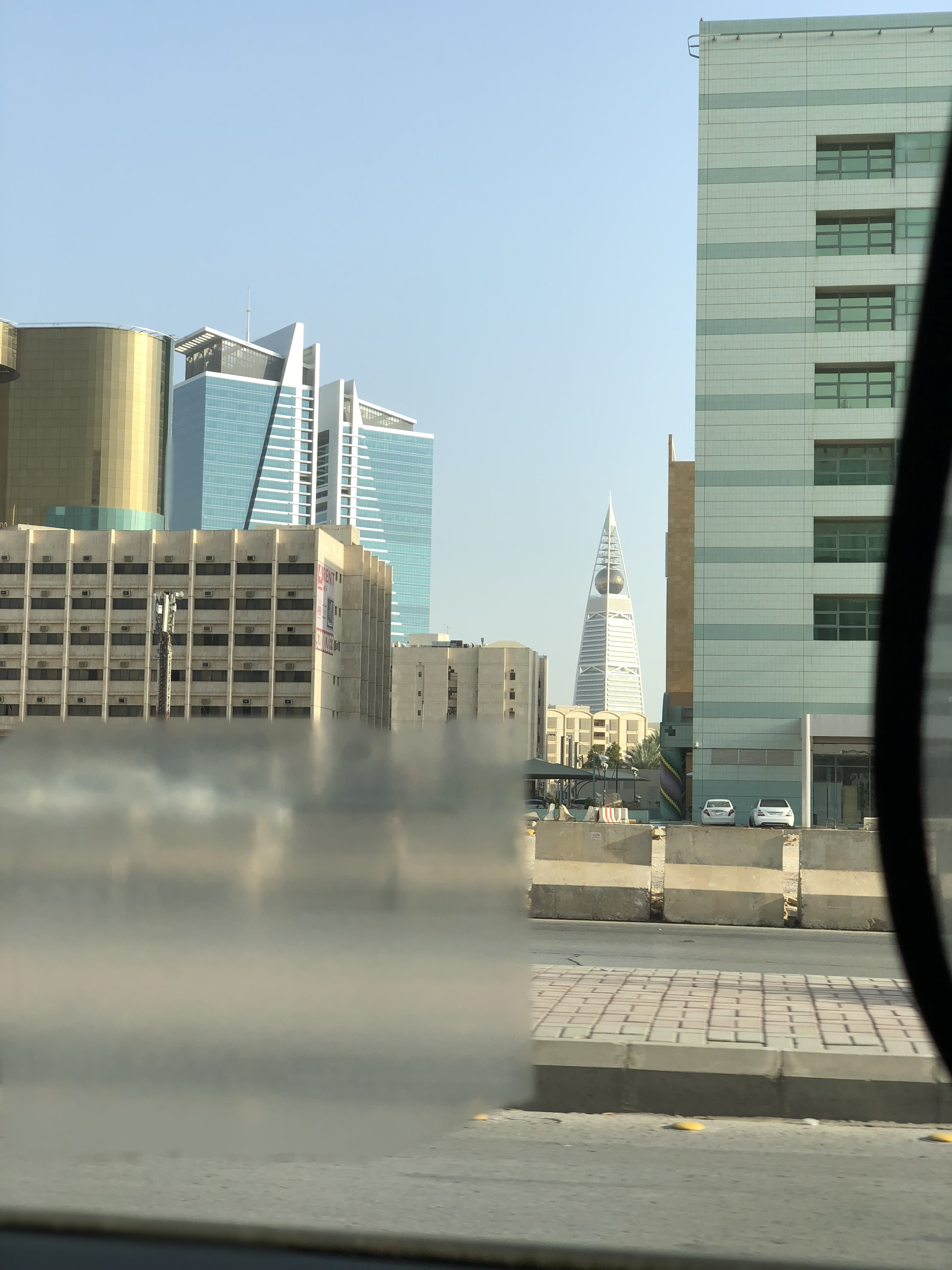 cityscape, office building exterior, clear sky, 4K, tower, nature, built structure, focus on background, riyadh, building, skyscraper, city, office, day, Phone HD Wallpaper