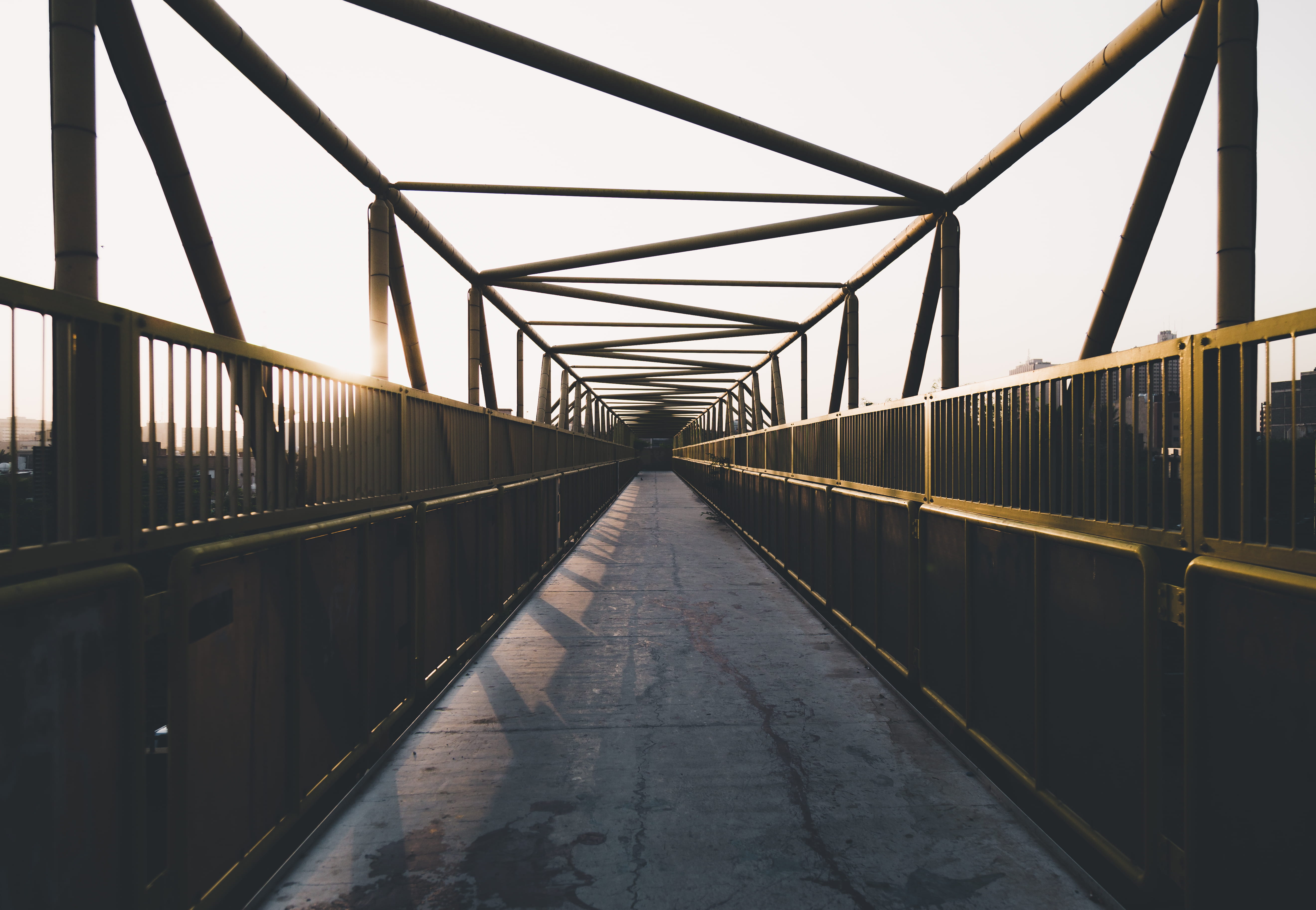 transportation, bridge, no people, railing, saudi arabia, sky, bridge - man made structure, built structure, long, day, clear sky, architecture, footpath, HD Wallpaper