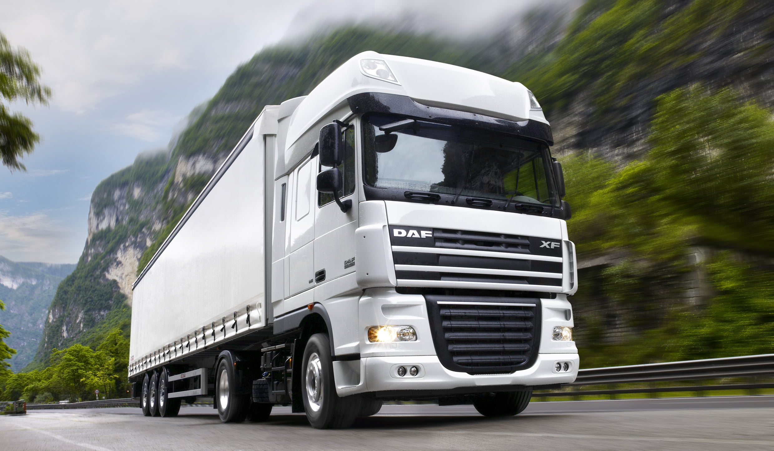 transportation, mode of transportation, delivering, shipping, day, Train, black color, 1080P, mode of Transport, plant, driving, Truck, DAF, large, outdoors, HD Wallpaper