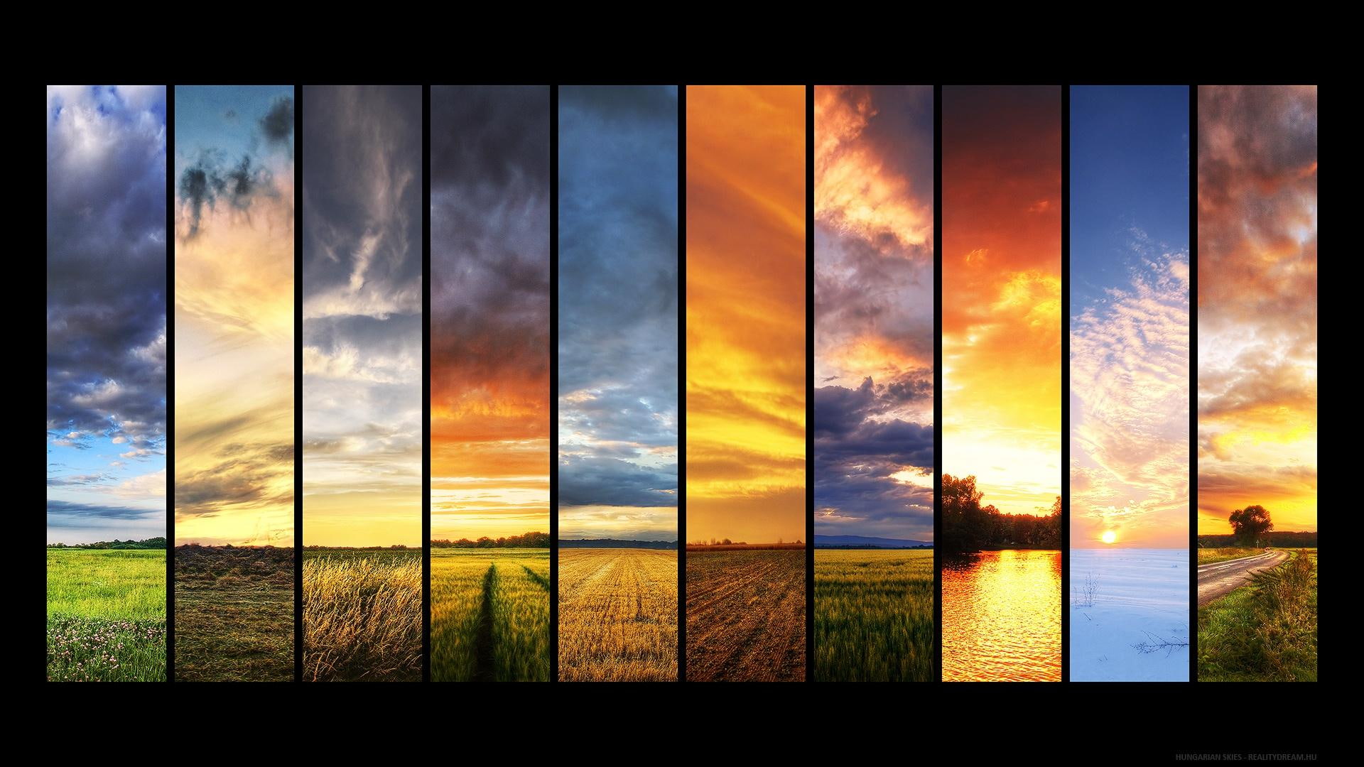 farm, 1080P, hungarian, nature, ten, nature and landscape, panel, painting, HD Wallpaper