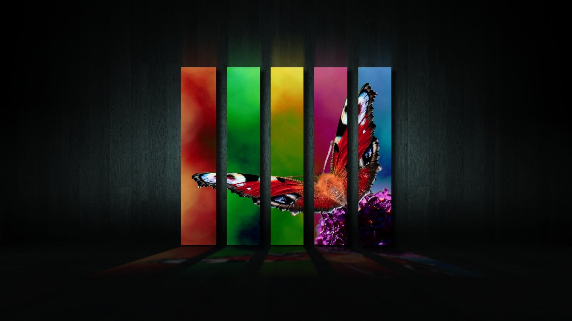 panel, colours, image, home interior, shadow, lighting equipment, art and craft, curtain, striped, stage, color, electric lamp, black, illuminated, red, HD Wallpaper