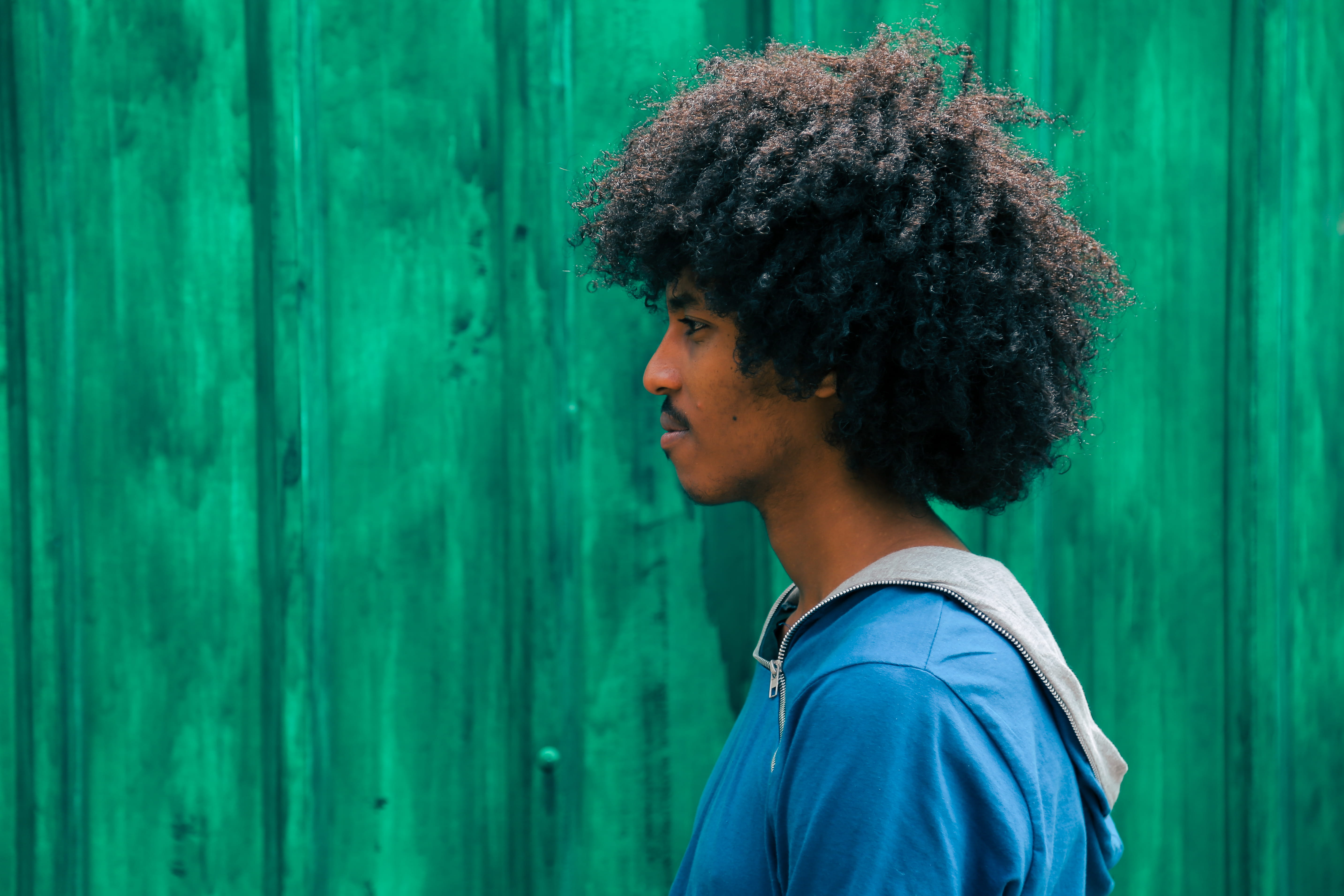 african-American Ethnicity, profile, facing, women, looking Away, copy Space, one Man Only, casual Clothing, young Adult, guy, side, funky, african Ethnicity, HD Wallpaper