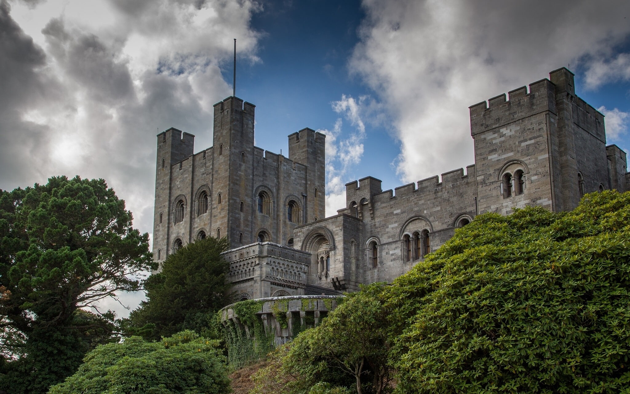 building, old building, castle, 1080P, UK, Wales, HD Wallpaper