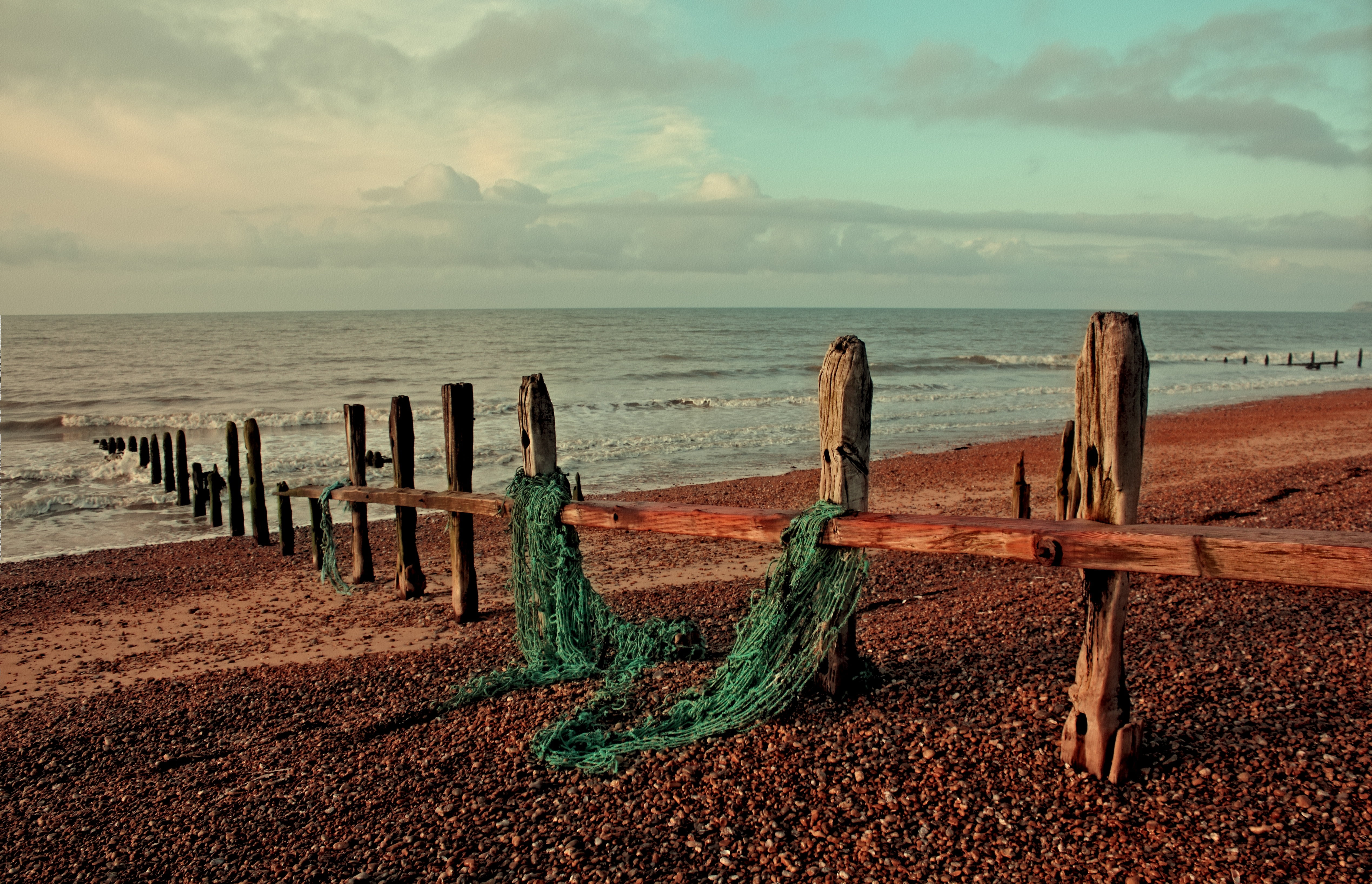 idyllic, town, no people, beauty in nature, village, wooden post, britain, water, horizon over water, tranquility, non-urban scene, great, sand, scenics - nature, HD Wallpaper