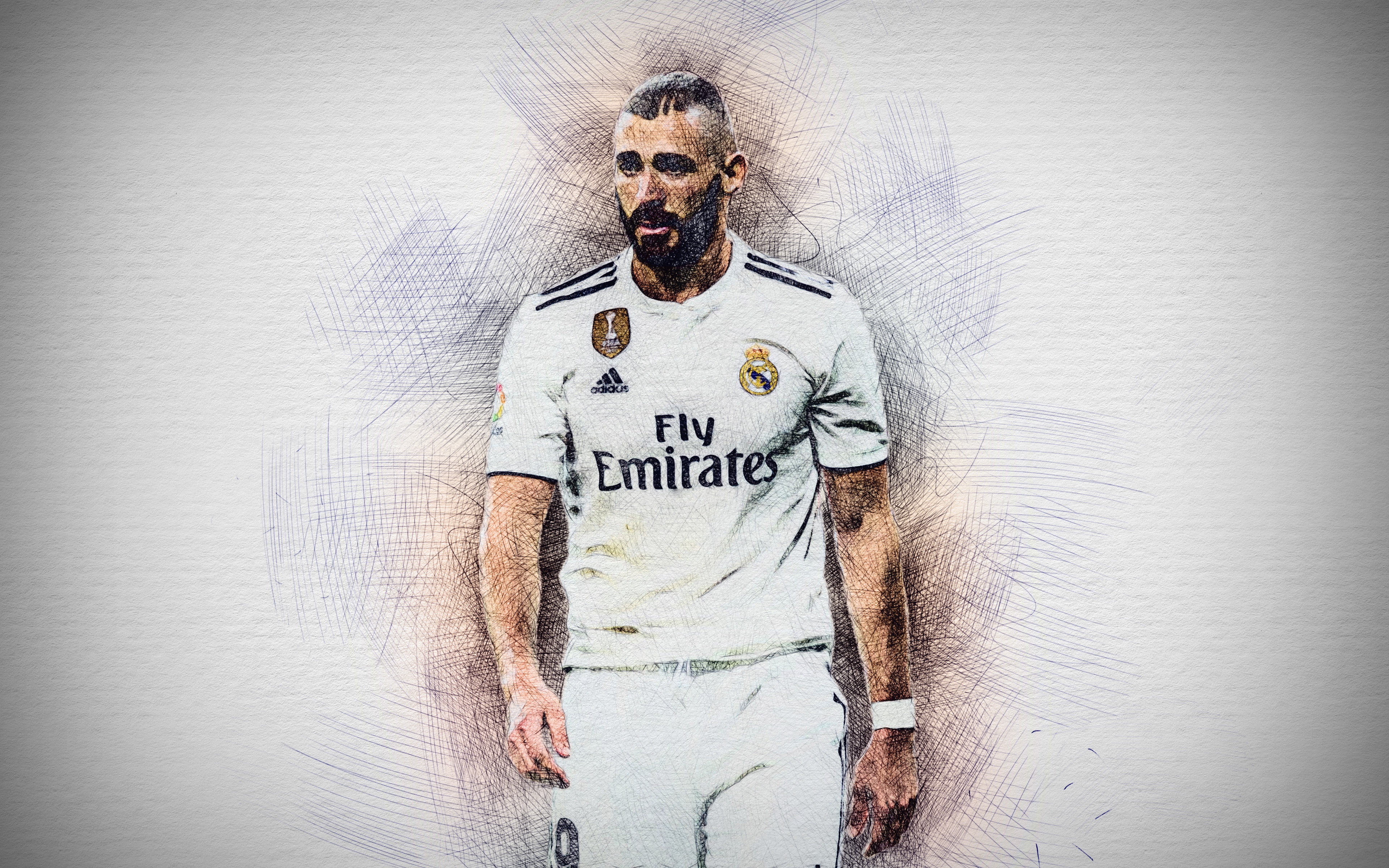 Karim Benzema, French, 4K, Soccer, Real Madrid C.F., HD Wallpaper