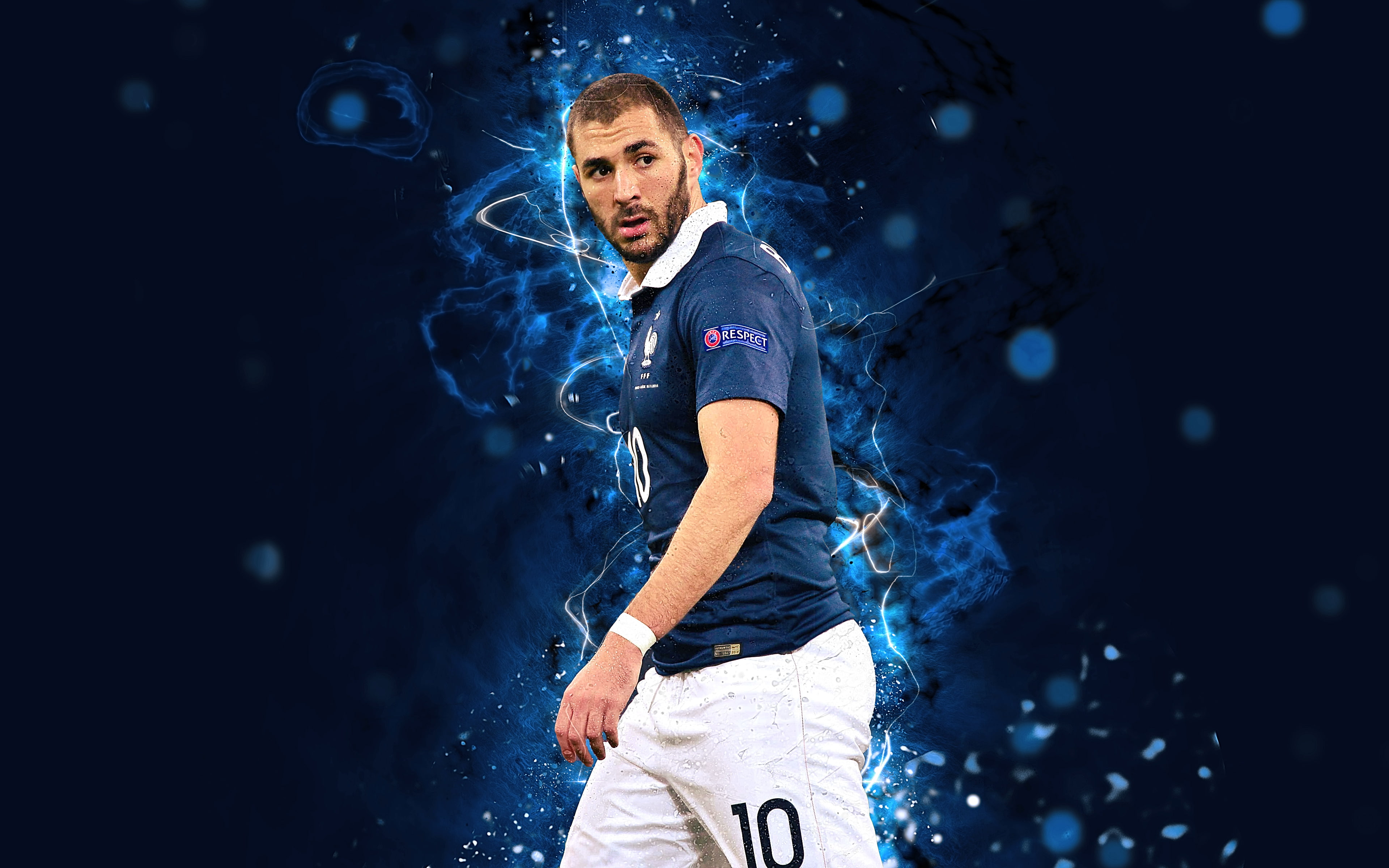 Karim Benzema, 4K, Soccer, French, HD Wallpaper