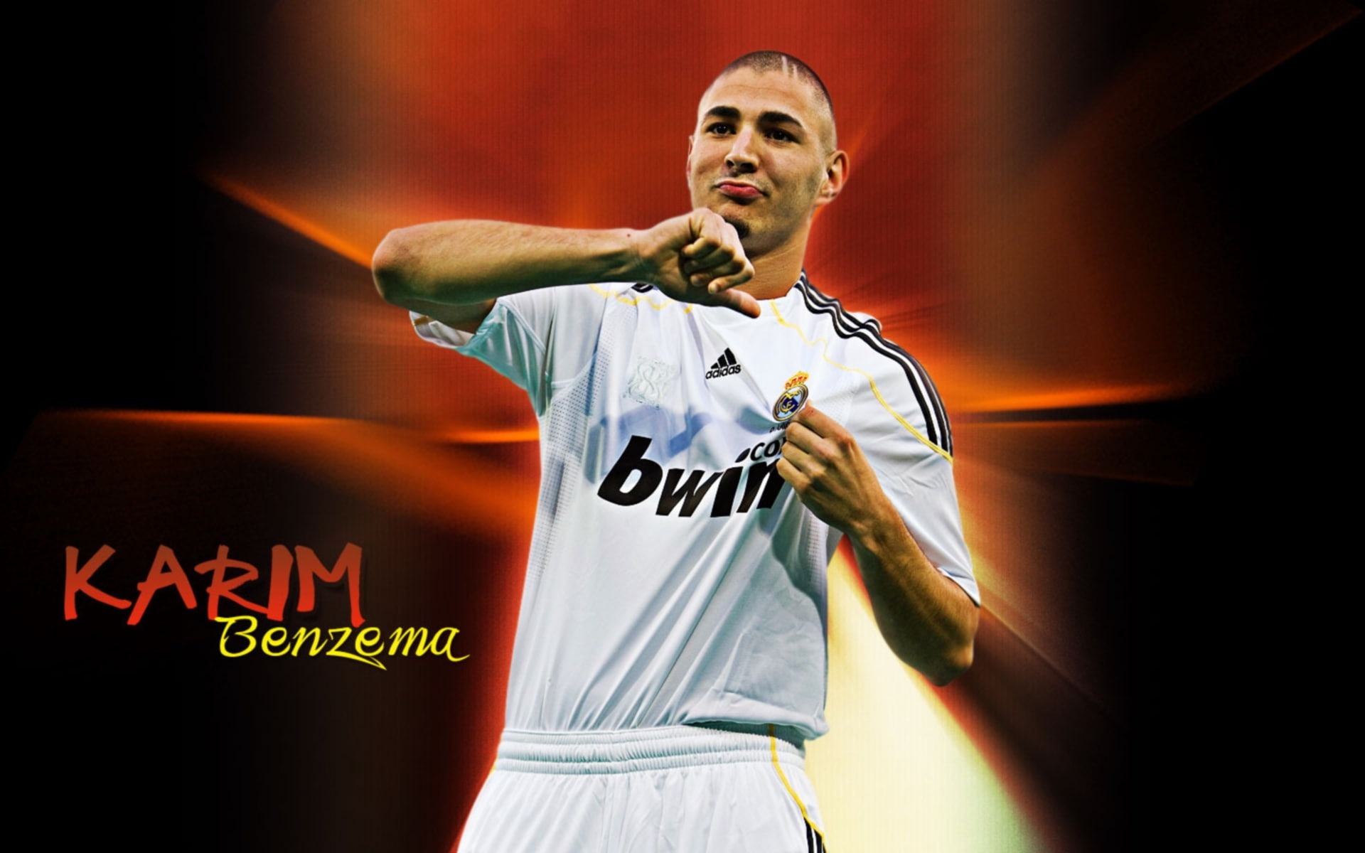 1080P, Karim Benzema, Soccer, Real Madrid C.F., HD Wallpaper