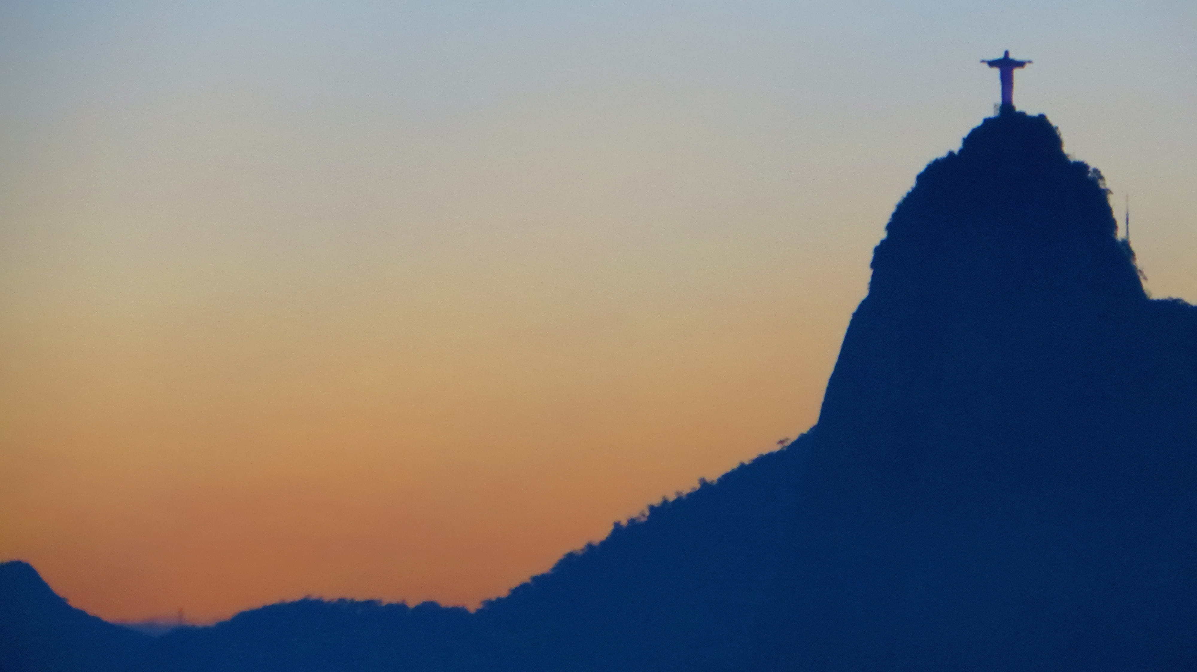 outdoors, low angle view, scenics - nature, silhouette, no people, brasil, 4K, copy space, beauty in nature, sky, rio de janeiro, art and craft, travel, HD Wallpaper