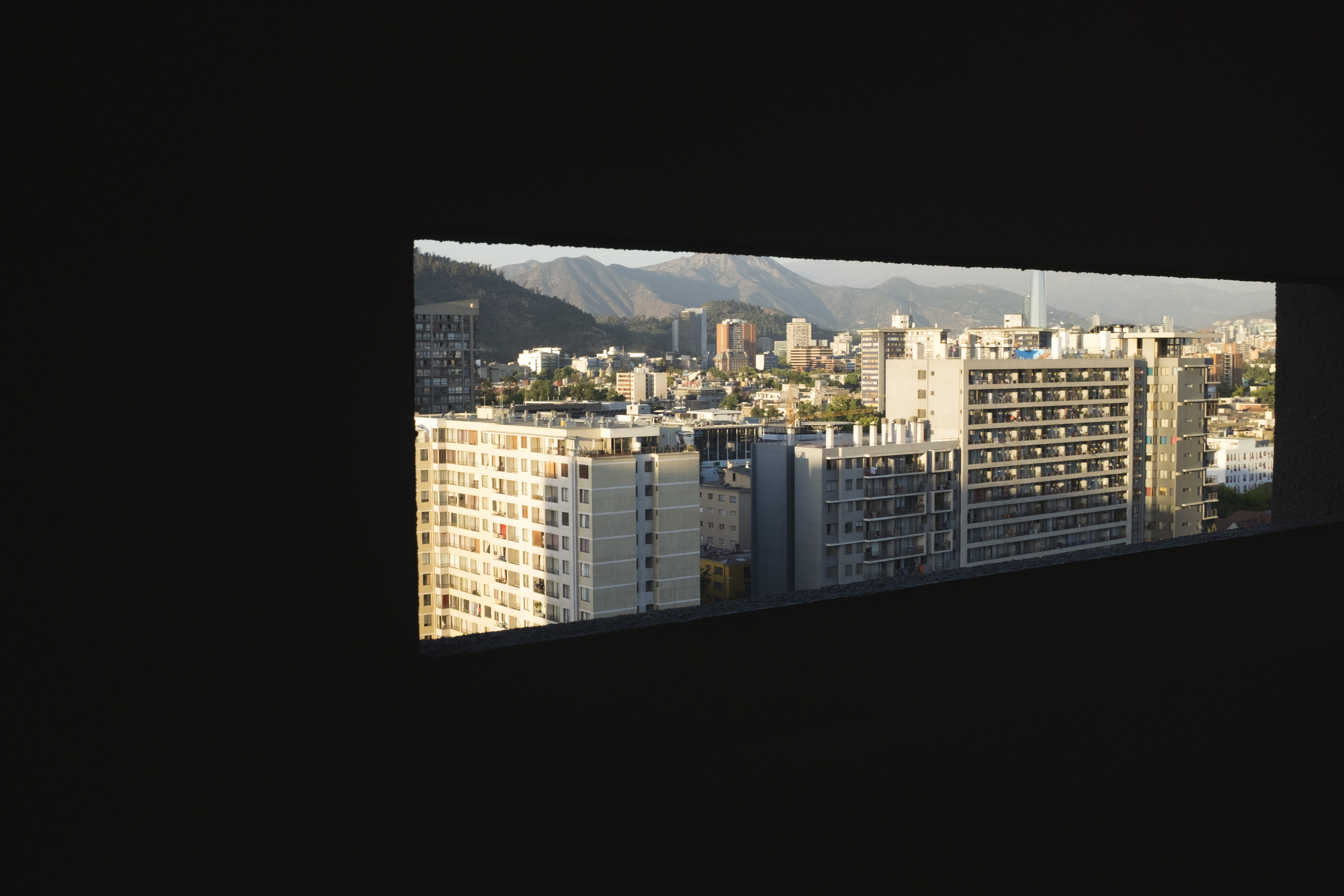 santiago, window ledge, andes, modern, residential district, window, chile, city building, apartment, office building exterior, high rise, apartment building, HD Wallpaper
