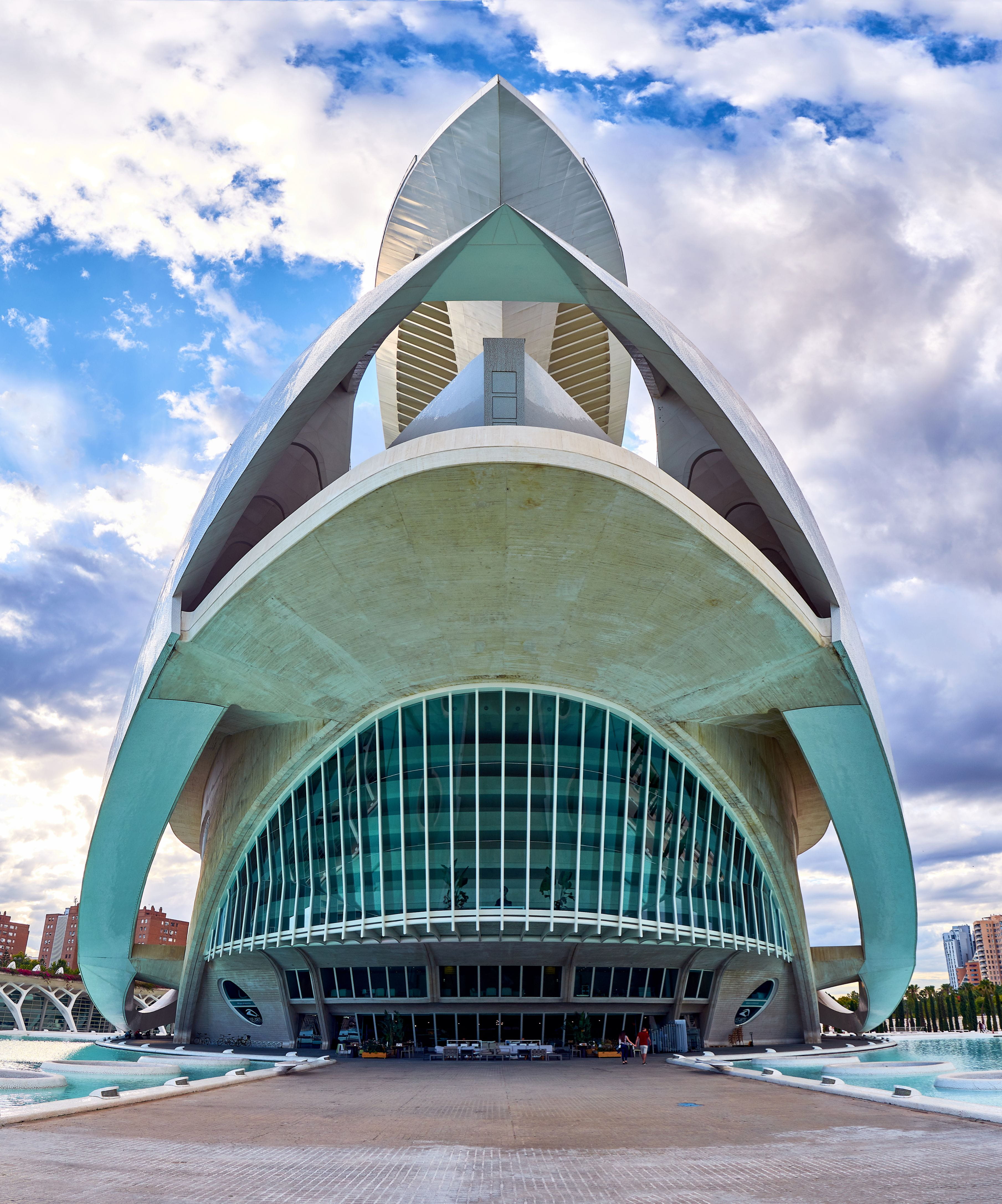 travel destinations, building, sunset, connection, travel, outdoors, day, white, sky, ciudad de las artes y las ciencias, bridge, low angle view, transportation, Phone HD Wallpaper