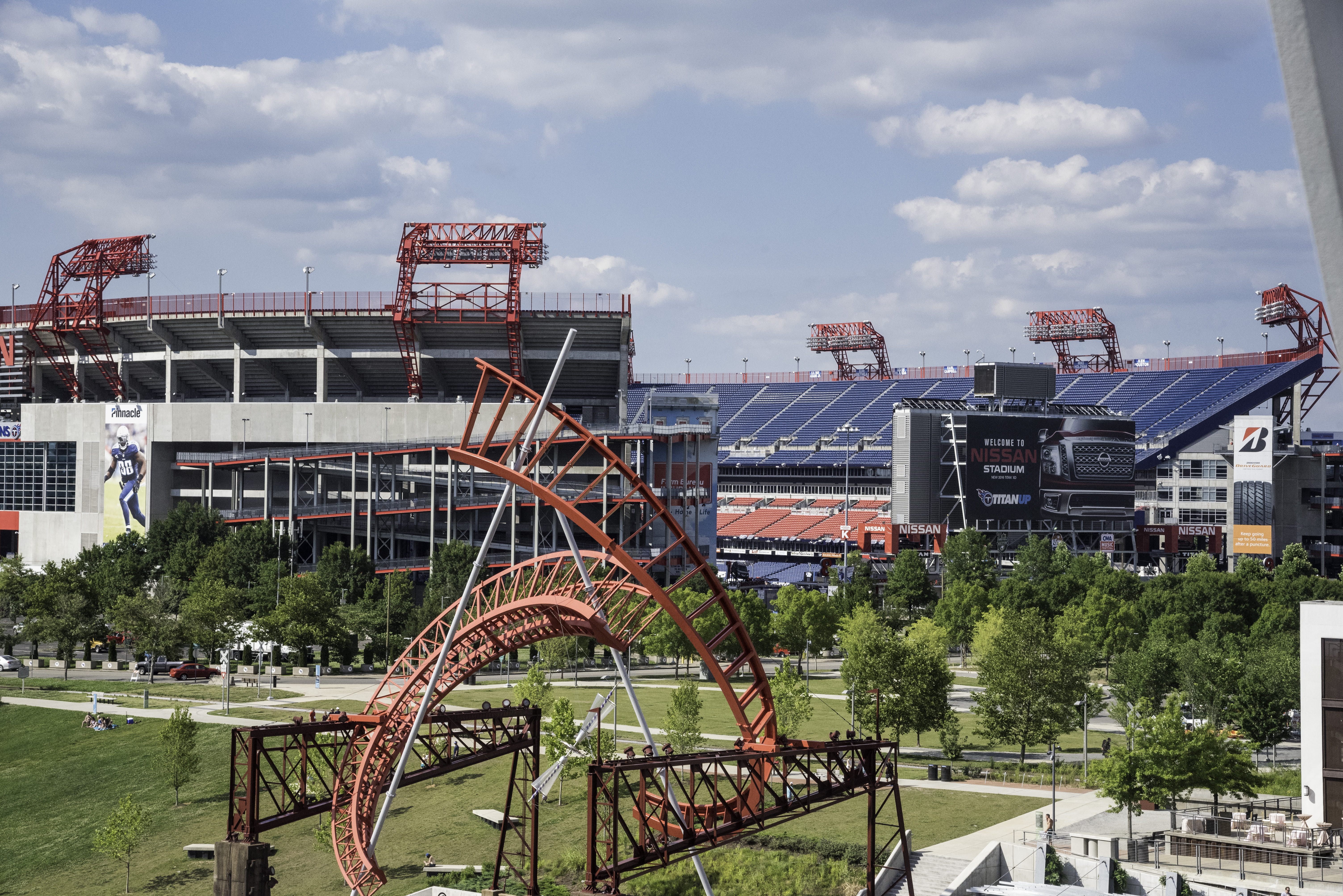 tennessee, amusement park ride, Nashville, Stadium, 5K, city, no people, day, arts culture and entertainment, amusement park, sky, public domain, sports, HD Wallpaper