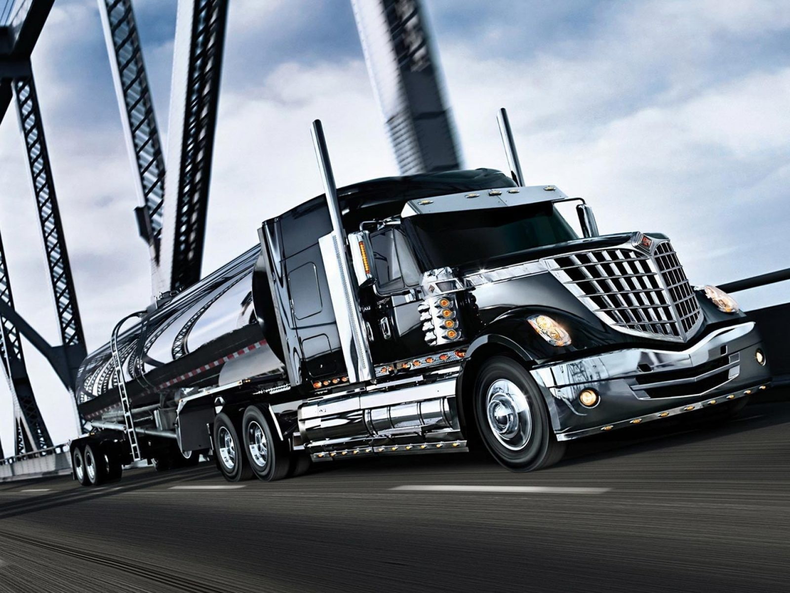 industry, truck, blurred motion, steel, 720P, commercial land vehicle, speed, business, shipping, driving, freight transportation, mode of transportation, HD Wallpaper