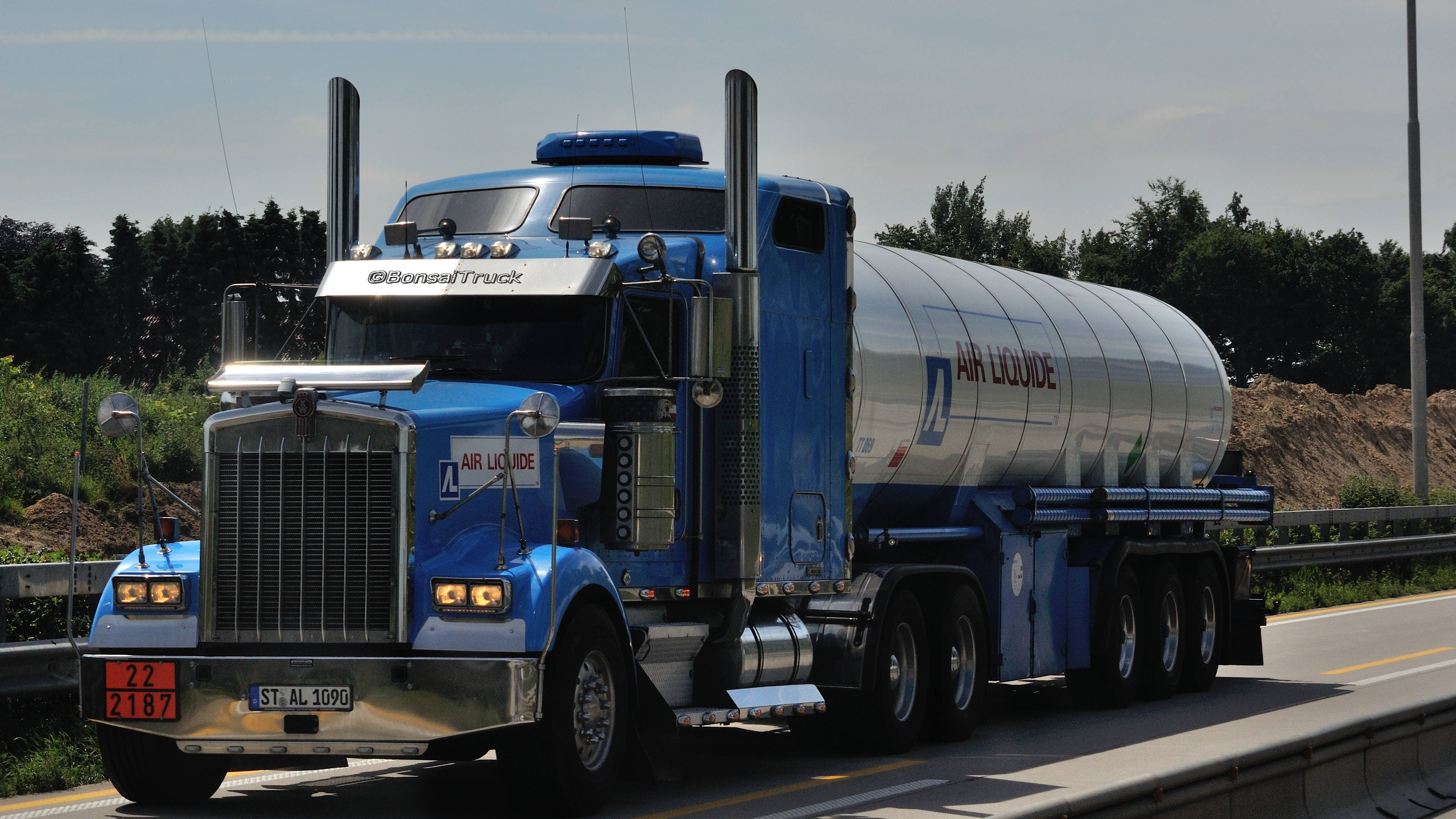 4K, w900, semi, kenworth, tractor, HD Wallpaper