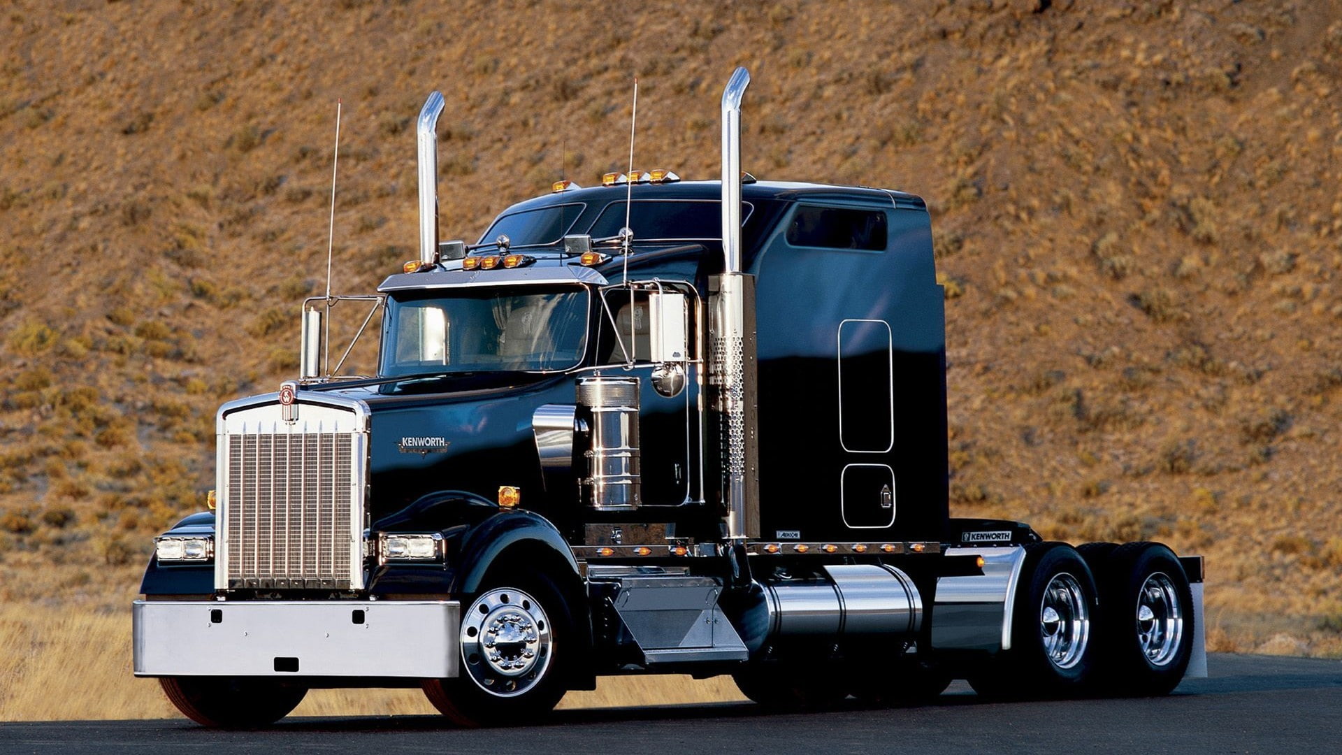 tractor, 1080P, kenworth, semi, w900, HD Wallpaper